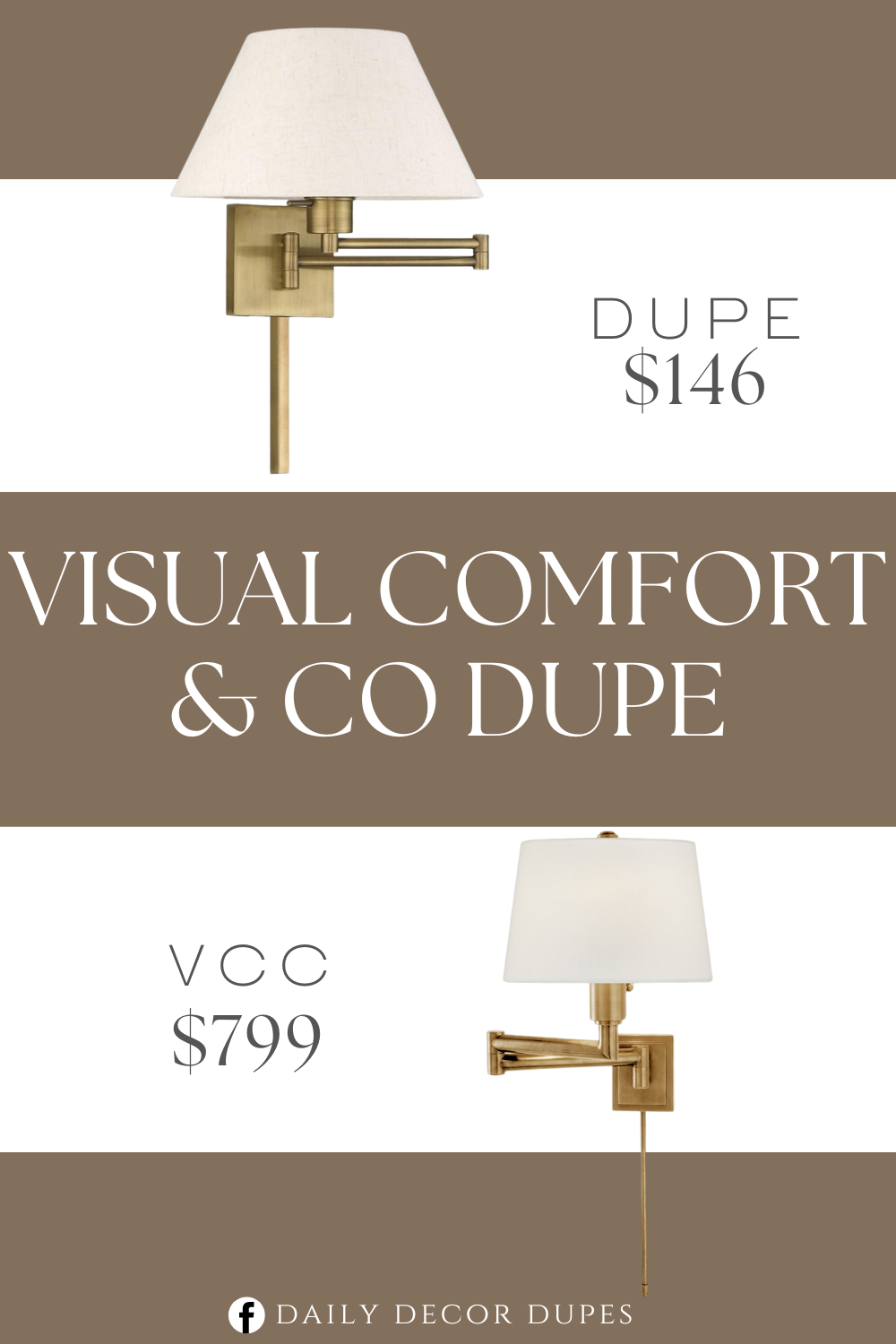 Visual comfort & Co Chunky Swing Arm Dupe. Finish: Black. Lamp Type: Medium Base. Material: Steel.