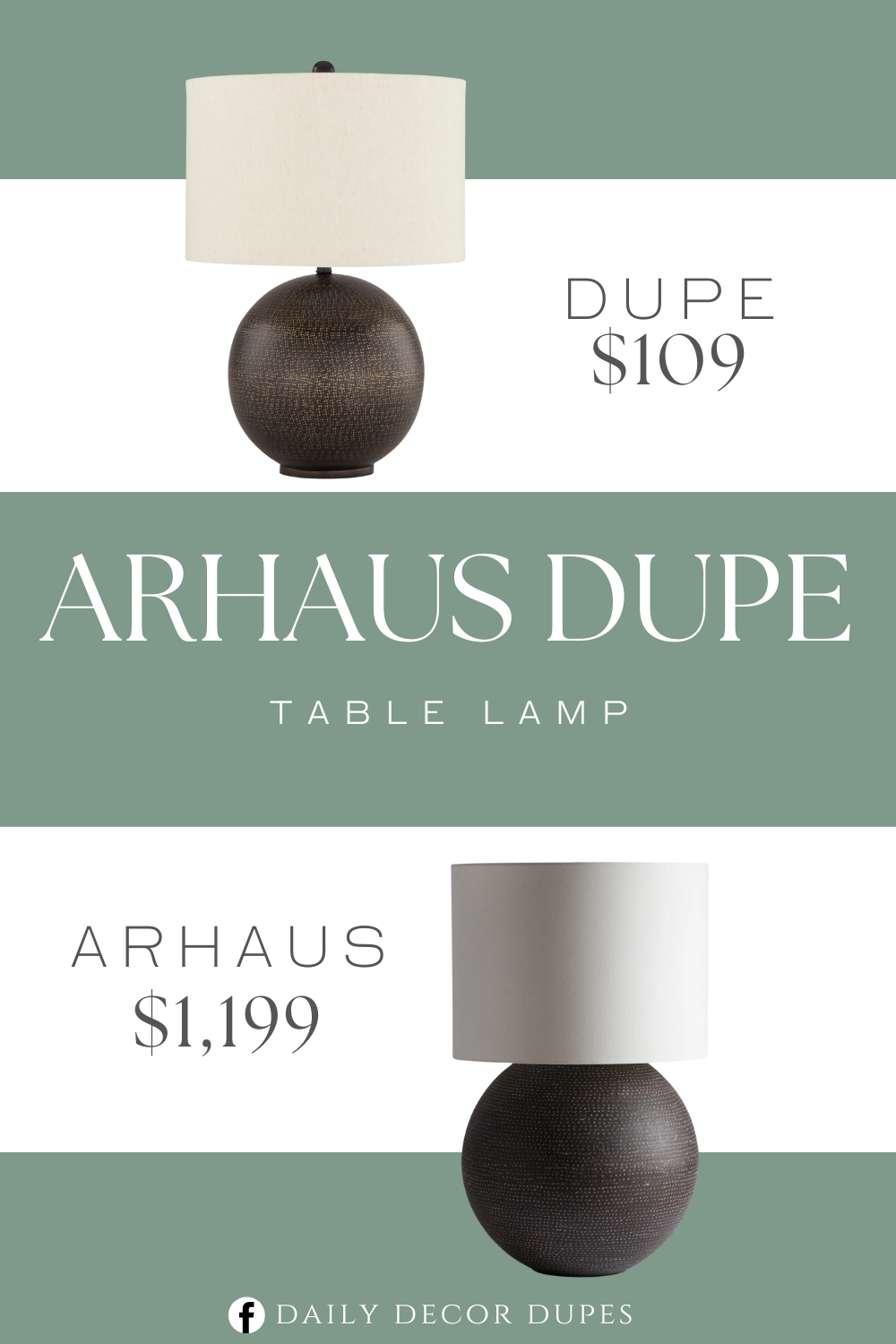 Arhaus Largo Table Lamp Dupe. It's made of metal in a black and goldtone finish, with a drum fabric shade. This lighting is a natural fit for a home office, study area, bedside table or bedroom nightstand.