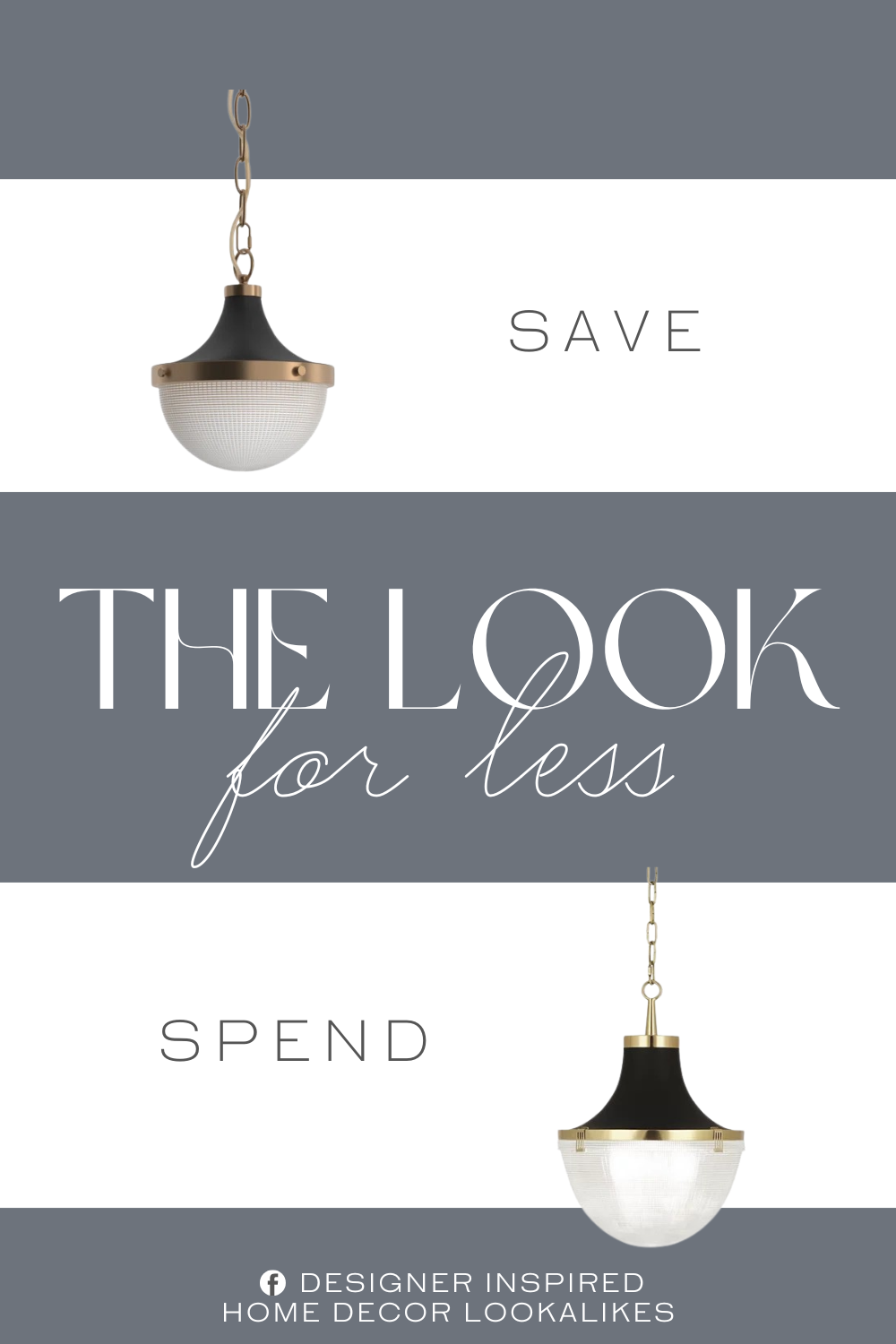 Lumens Brighton Pendant Dupe. This 1-light pendant features a streamlined take on a retro industrial design that combines complementary finishes with vintage-styled prismatic glass.
