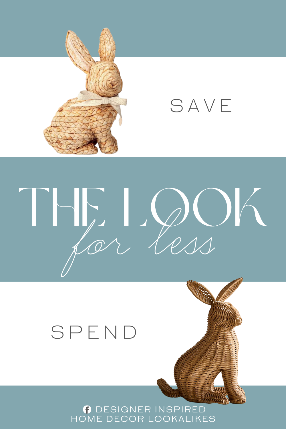 Anthropologie Wicker Bunny Sitting Dupe. This laying Easter bunny features a beautiful woven design in a natural hue, and it is wearing a ribbon bow tie on the neck for a cute touch.