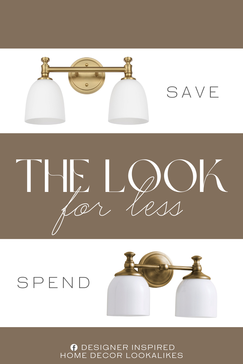 Pottery Barn Mercer Double Sconce Dupe. Alloy Steel, Glass material. Vintage Style. Vanity Light fixture form.