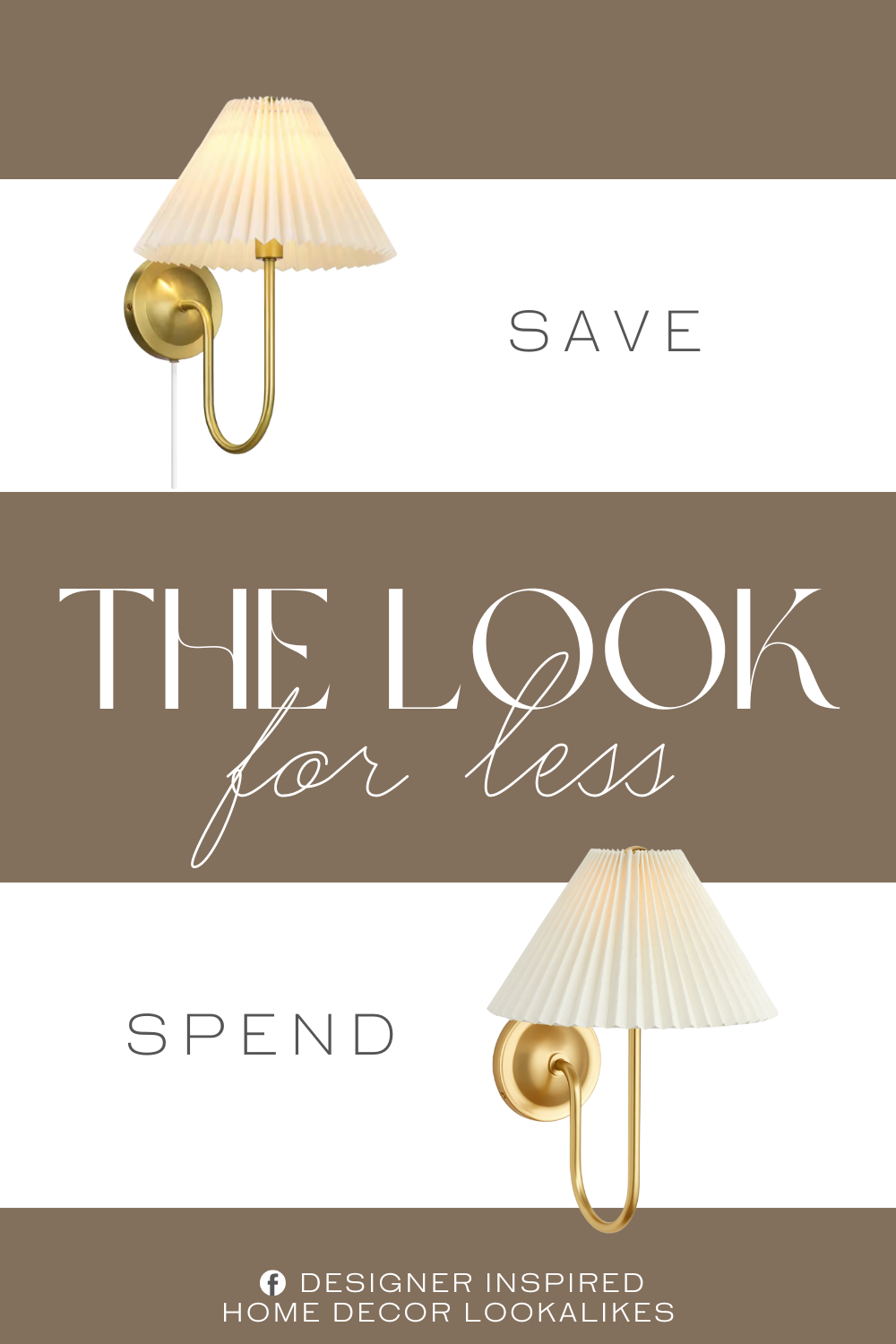 Rejuvenation Crissey Sconce Dupe. he trendy pleated fabric shade diffuses light softly, creating a cozy ambiance. With an in-line on/off rocker switch, it's user-friendly and stylish, featuring a matte brass finish, white fabric shade, and arched arm design that complements any decor.