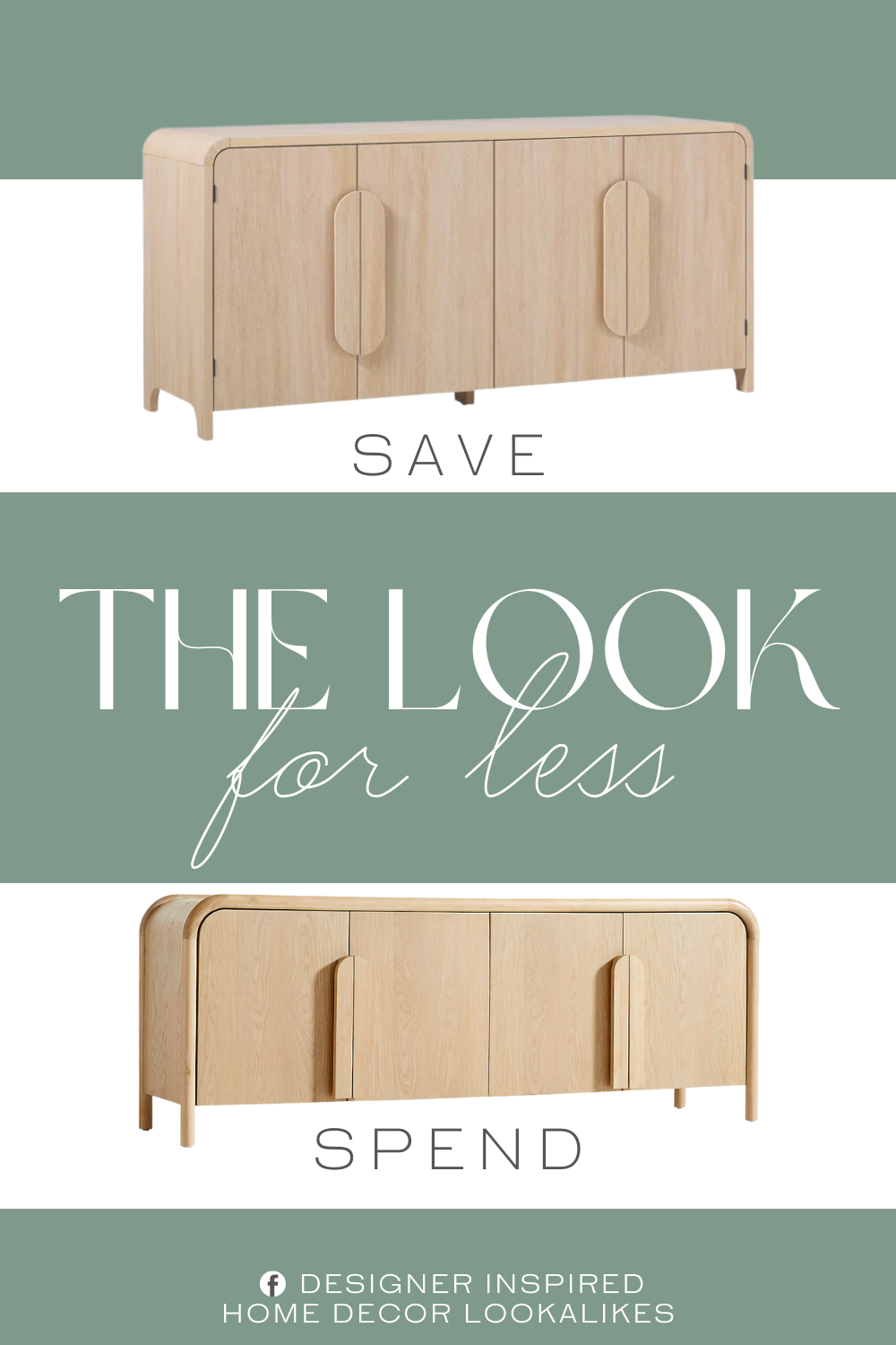 Crate & Barrel Annie Natural Storage Media Console Dupe. Made from warp-resistant MDF and durable laminate, this sideboard is built for everyday living.