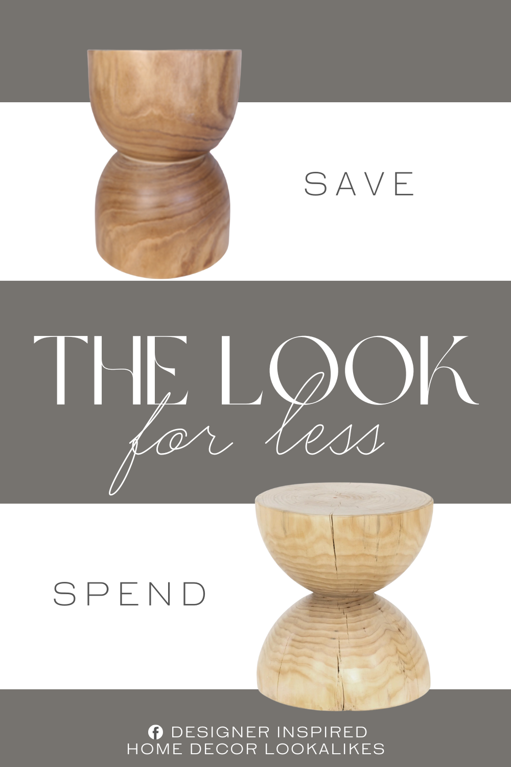 Lulu & Georgia Solaro Side Table Dupe. This small wooden stool round stump end table stool keep the natural tree grain.It's a beautiful tree texture for some who like crafts.
