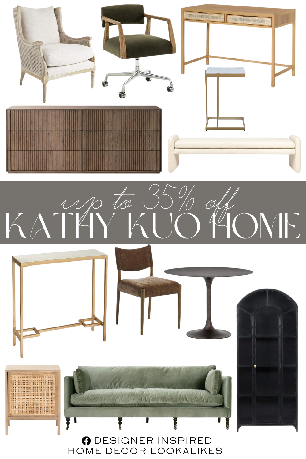 Kathy Kuo Home Memorial Day Sale Event. Ronaldo Woven Rattan 2 Drawer Desk. Stancil Glass Door Arch Display Case. Selene Upholstered Bedroom Bench. Madeline French Casters Sofa. Pia Mid Century Swivel Office Chair. Lana Wood Double Dresser. Will French Woven Cane Wing Chair. Odelia Oak Wood Dining Chair. Smith Hollywood Console Table. Rhian Coastal Natural Cane Nightstand. Mona Metal Tulip Dining Table. Amirah Hollywood Rectangular C Side Table.