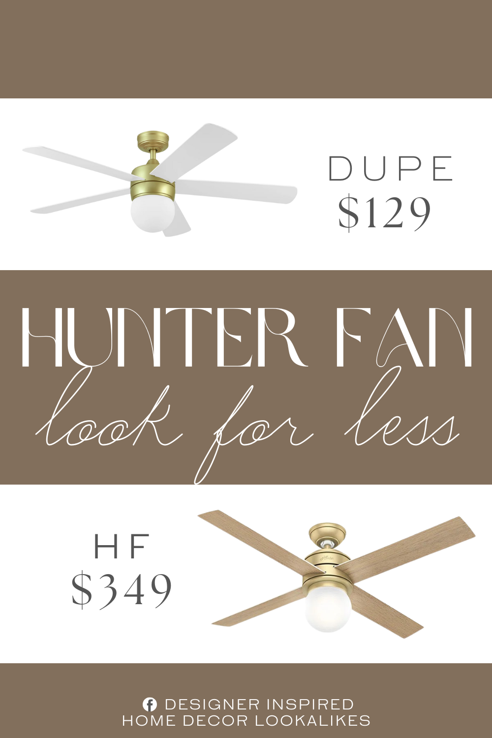 Hunter Fan Indoor Modern Glam Ceiling Fan with Light Dupe. Crafted With High-Quality Material: The high-capacity motor delivers powerful airflow and quiet performance for years to come; This durable and modern ceiling fan is designed for long lasting comfort; ETL listed