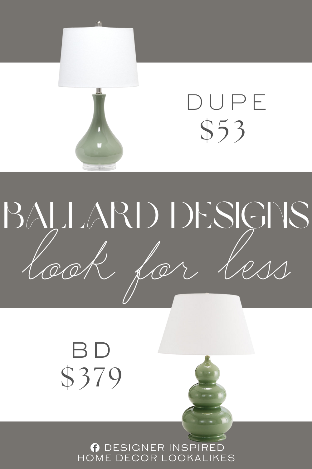 Ballard Designs Suzanne Kasler Triple Gourd Table Lamp Dupe. This lamp features a premium ceramic body with a smooth, glazed finish that exudes sophistication. Crafted with meticulous attention to detail, this lamp boasts an elegant silhouette that gently curves.