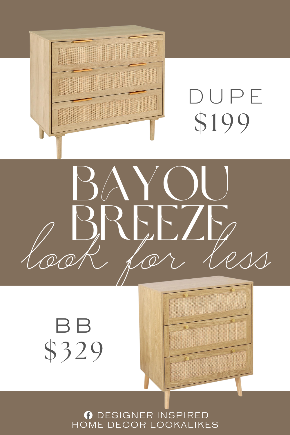 Bayou Breeze Shavon 3 Drawer Dresser Dupe. The wood chest of drawers made of a high-quality MDF wooden frame, scratch-resistant and water-resistant.