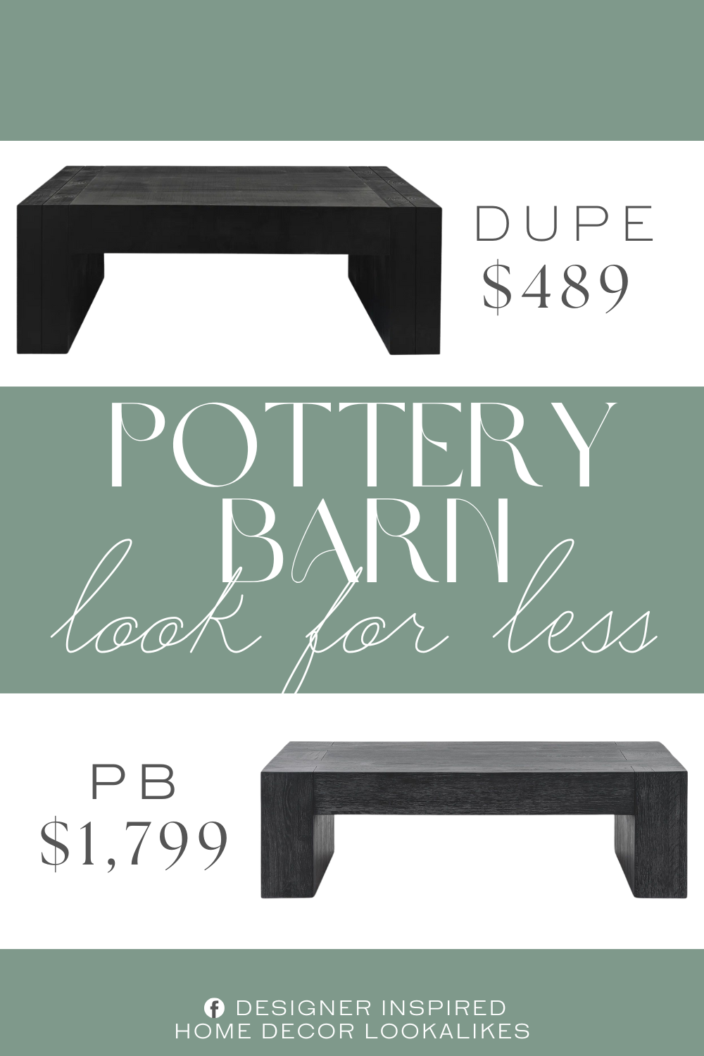 Pottery Barn Raymond Reclaimed Wood Coffee Table Dupe. It features a durable solid wood construction that ensures durability and stability for years of longevity and strength.