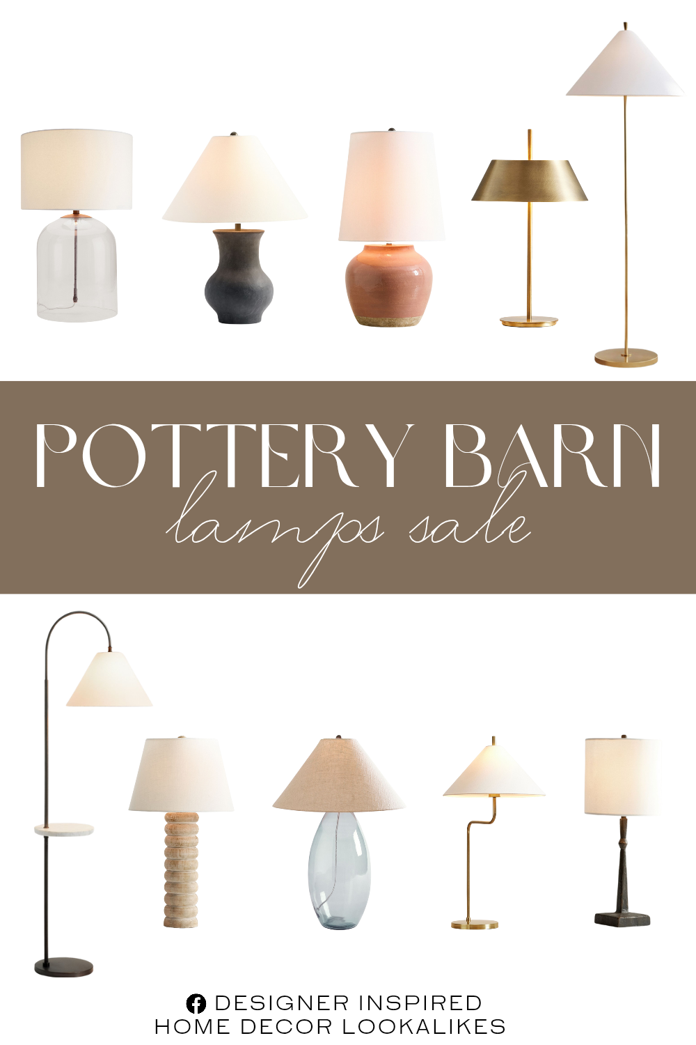 Pottery Barn Lamps Sale. Aria Glass Dome Table Lamp. Artisan Ceramic Table Lamp. Artisan Ceramic Table Lamp. Dawson Metal Table Lamp. Delilah Stacked Wood Table Lamp. Monroe Metal Table Lamp. Sullivan Glass Table Lamp. Porter Metal USB Table Lamp. Easton Forged-Iron Tripod Floor Lamp. Easton Forged-Iron Tripod Floor Lamp. Sinclair Metal Arc Floor Lamp with Marble Tray.