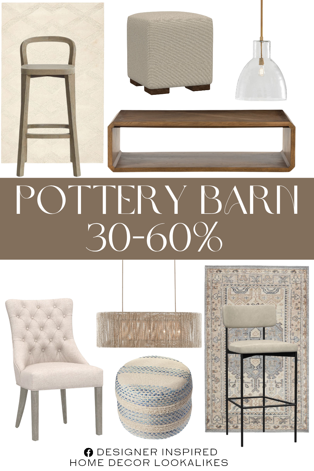 Pottery Barn Open Box Sale. Open Box: Camden Rectangular Coffee Table (55"). Universal Cube. Maison Leather Stool. Chase Textured Hand-Tufted Wool Rug. Dash Pouf. Nicolette Hand-Knotted Wool Rug. Presley Stool. Farrington Abaca Linear Chandelier (42"). Bridget Recycled Glass Pendant. Hayes Tufted Upholstered Dining Chair.
