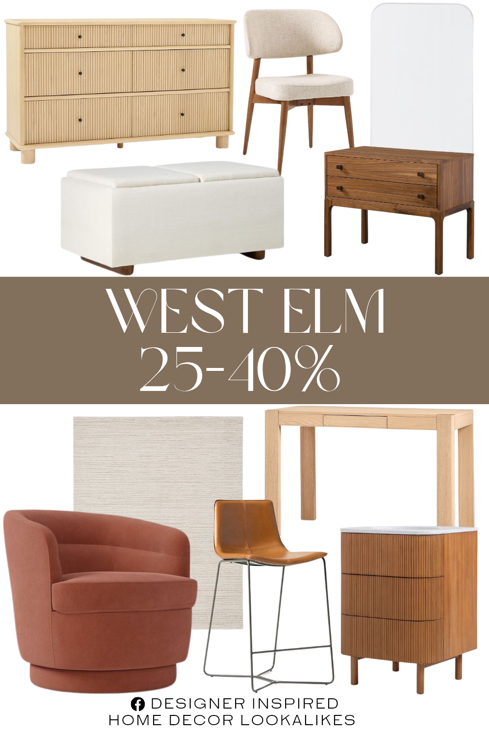 West Elm Open Box Sale. Open Box: Linwood Desk. Berriman Nightstand. Bowman Storage Ottoman. Hyde Dining Chair. Lumini Easy Care Rug. Slope Leather Bar & Counter Stools. Viv Swivel Chair. Ellington Single Bathroom Vanity. Kids Elora 6-Drawer Dresser. Seamless Medicine Cabinet.