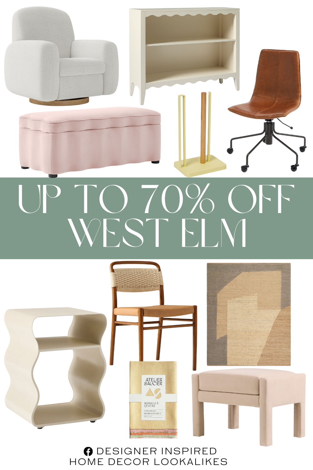 West Elm Open Box Sale. Open Box: Daisy Low Bookcase. Daisy Storage Bench. Angled Modern Form Jute Rug. Kids Swerve Side Table. Yamazaki One-Handed-Tear Paper Towel Holder. Vivien Bar Cabinet. Eindhoven Leather Dining Chair. Slope Leather Swivel Office Chair. Elora Swivel Glider. Performance Velvet Sand. Atelier Saucier Santa Fe Linen Napkin (Set of 4).