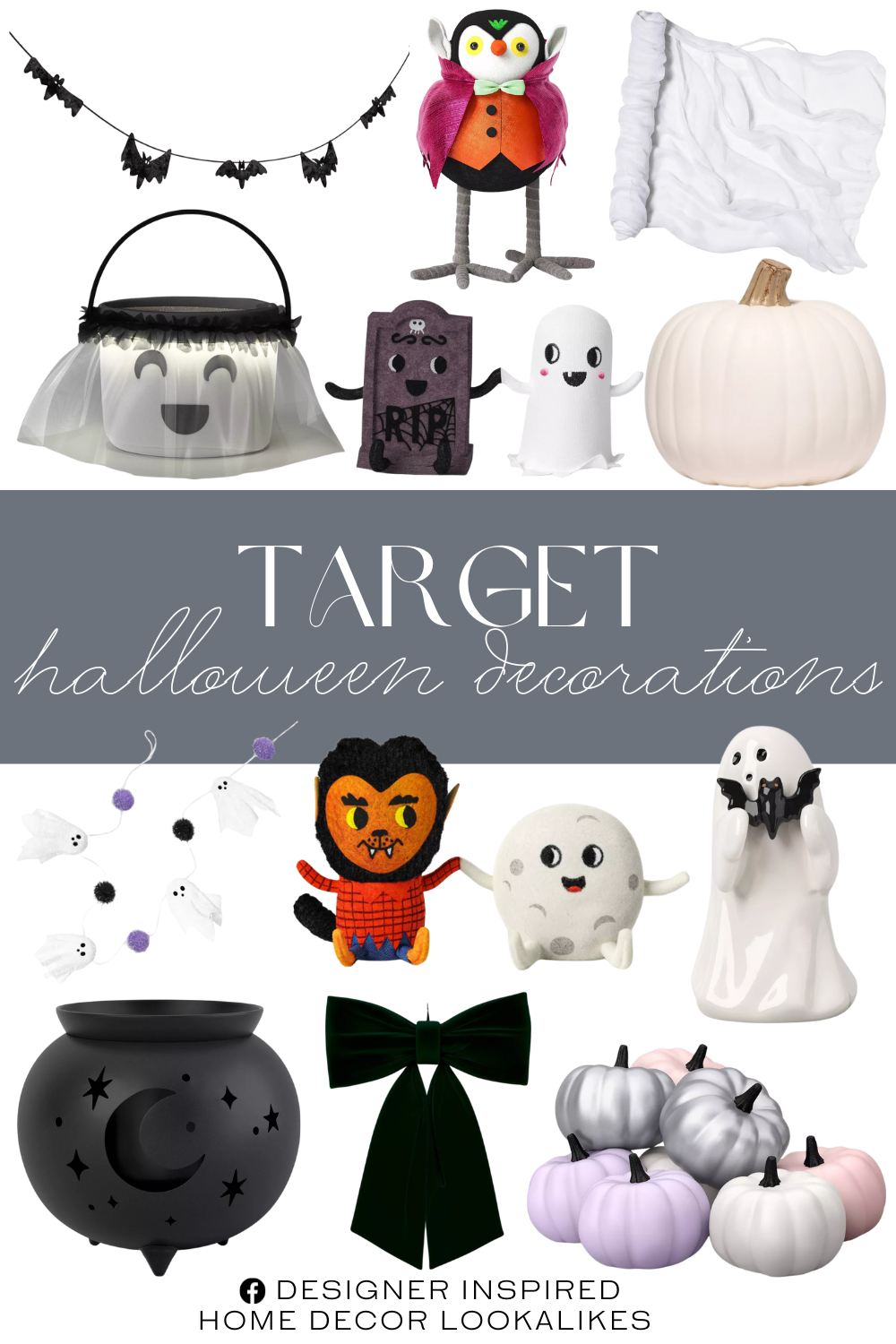 Target Halloween Decorations. 'Charmer' Vampire Halloween Bird Figurine. Large Bow Halloween Decorative Prop. Jumbo Gauze Cloth Halloween Decorative Prop. Werewolf and Full Moon Duo Halloween Figurines. Halloween Light Up Plush Ghost Round Polyester Trick or Treat Pail. Tombstone and Ghost Duo Figurine. Ceramic Ghost with Bat Halloween Figurine. Carvable Faux Halloween Pumpkin. Wonder Painted Pumpkins Decorative Accent Sets. Iridescent Ghost Decorative Wall Garland White. Velvet Bat Garland. Large Metal Cauldron Planter Halloween Decorative Prop Black.