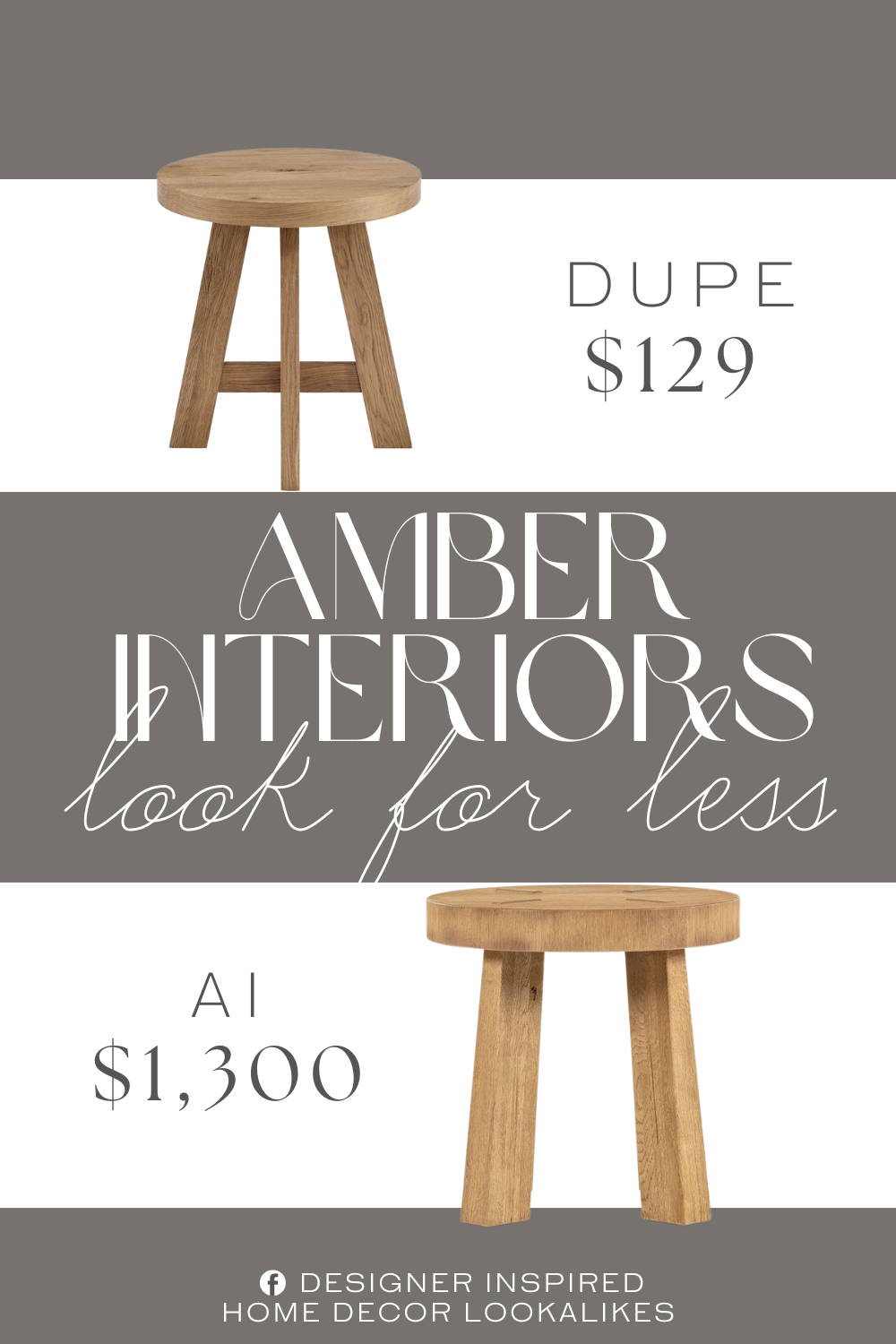 Amber Interiors Sadira End Table Dupe. The side table is crafted from rustic oak veneers and Malaysian Oak, ensuring durability and longevity, and imparting a sense of warmth and texture.