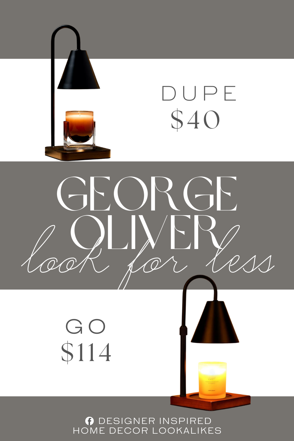 George Oliver Modern Candle Warmer Lamp With Timer Dupe. Add elegance and tranquility to your space with this flameless table lamp that also doubles as a fragrance diffuser, perfect for modern minimalist bedrooms and living rooms.