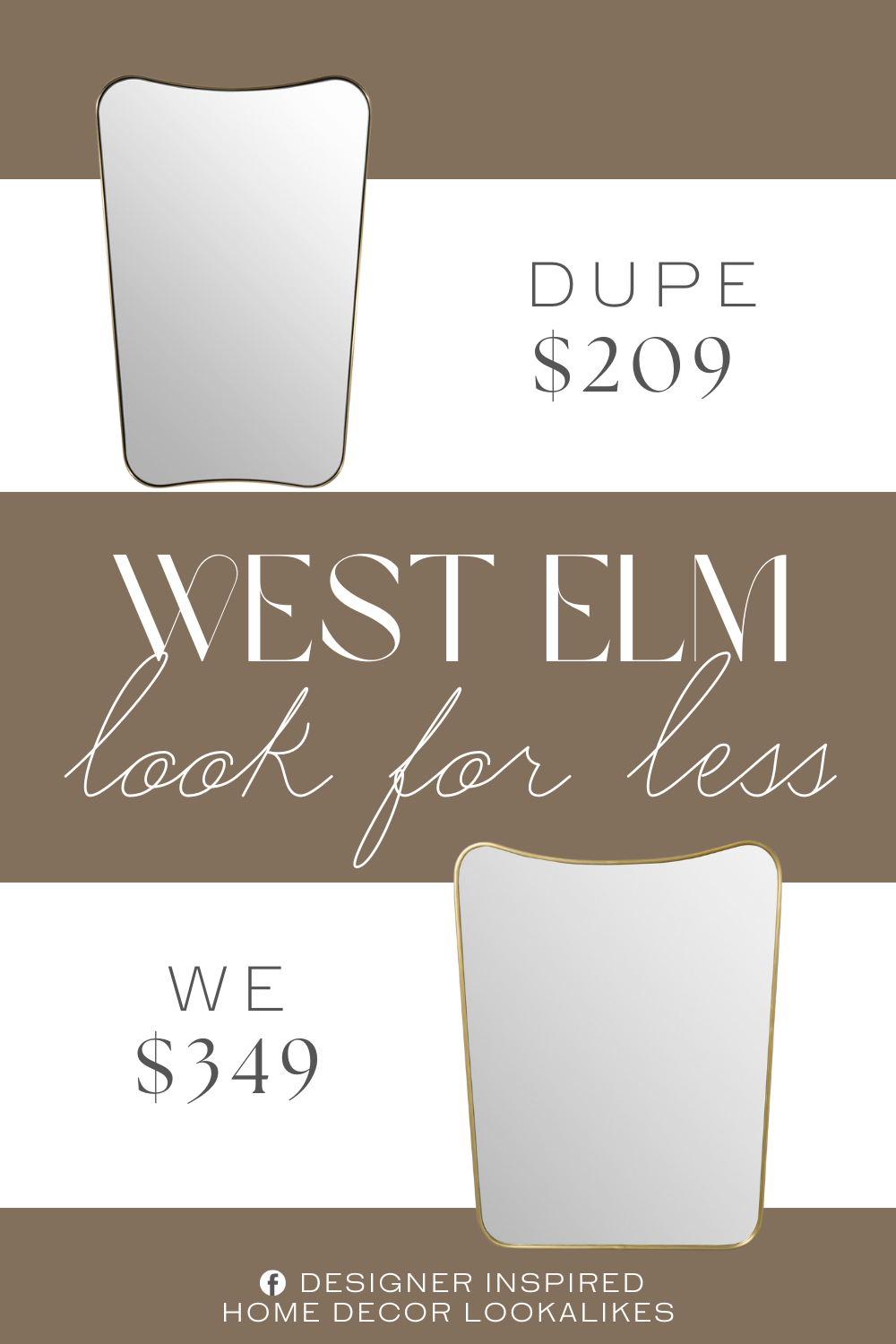 West Elm Lance Metal Wall Mirror Dupe. This bathroom vanity mirror features a crystal-clear reflection using high-quality silver glass, offering true-to-life images without distortion. The robust construction of our mirror with gold frame ensures its longevity, while the easy-to-clean surface keeps your reflection pristine.