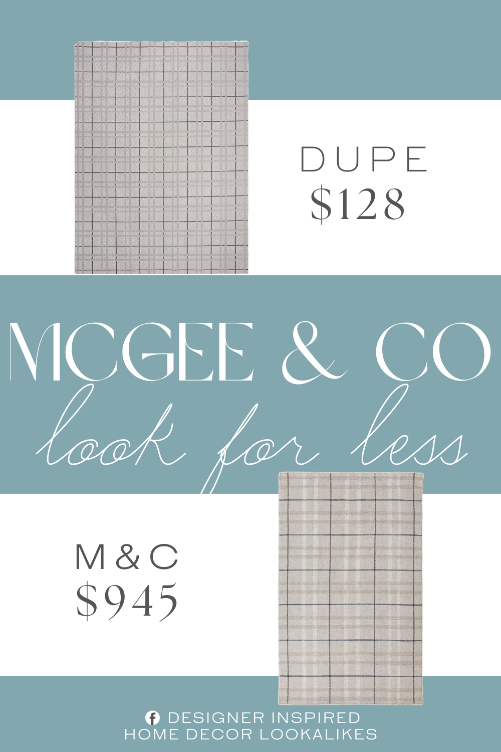 McGee & Co Augustine Handwoven Indoor/Outdoor Rug Dupe. Expertly machine-woven from enhanced synthetic durable fibers that are stain, weather, and UV-resistant and have a non-shedding 0.25-inch thick pile