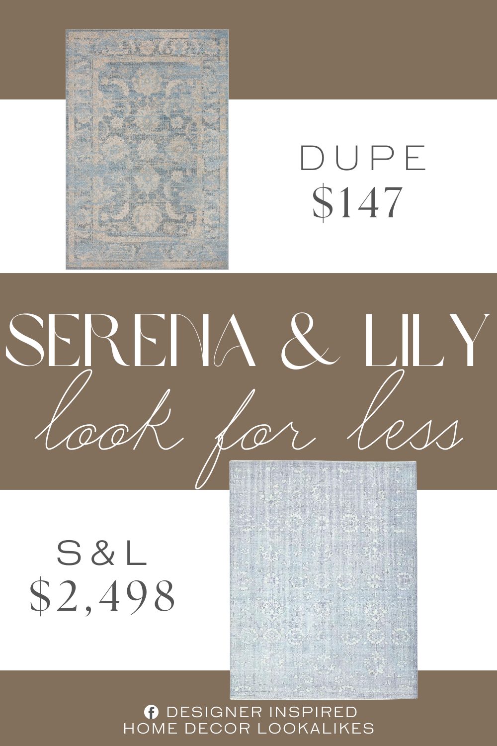 Serena & Lily Hillsborough Hand-Knotted Rug Dupe. Polyester material. Flat Woven weave type. Medium Pile height.