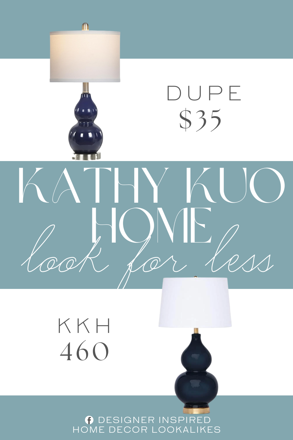Kathy Kuo Home Ceramic Base Linen Shade Table Lamp Dupe. This bedside table lamp design with unique double gourd ceramic lamp body and finished in a natural linen white lampshade which is perfect combination of modern and ceramics style that adds artistic and elegance to your space.