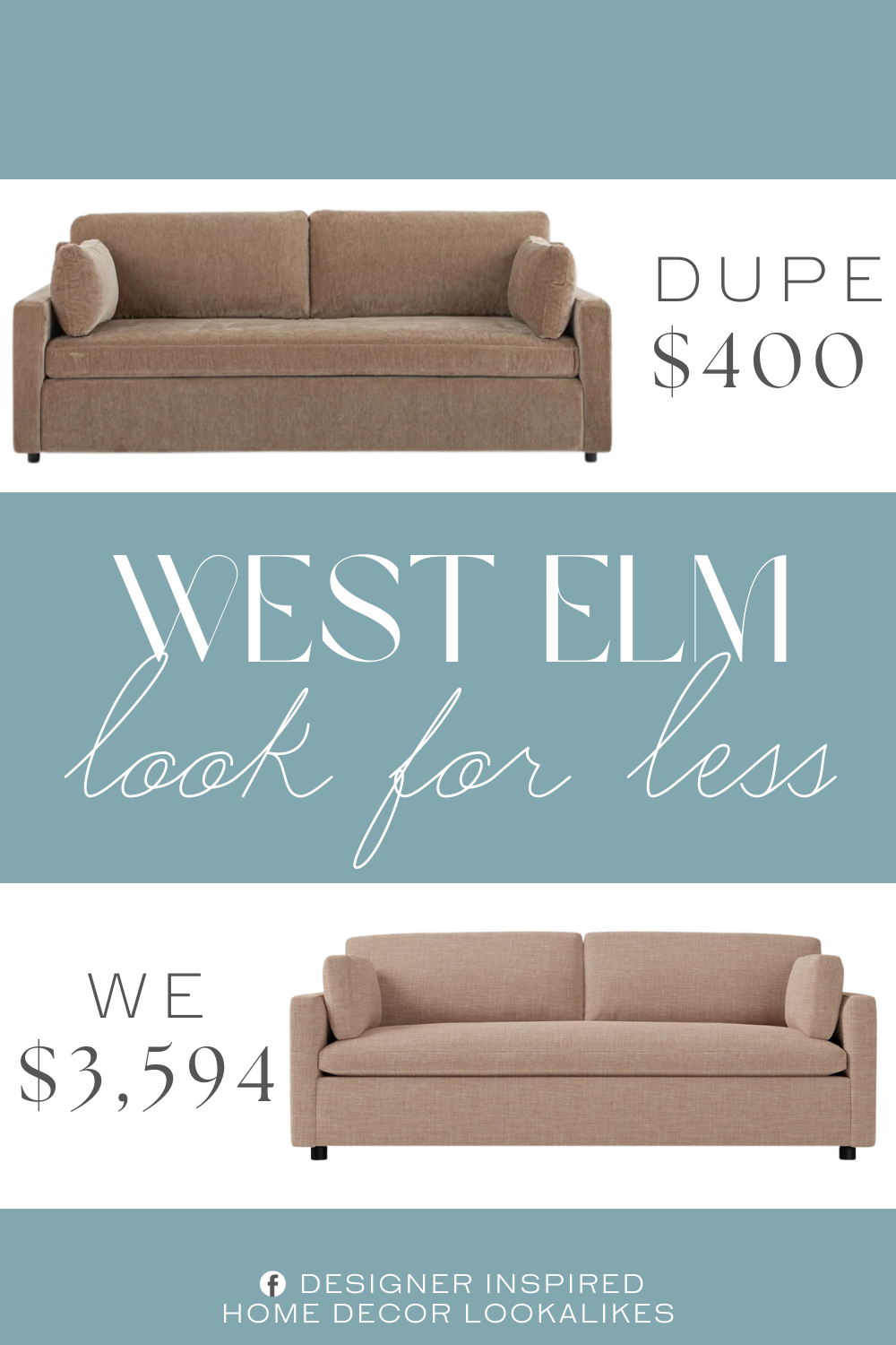 West Elm Marin Sofa Dupe. Hand-built frames with solid kiln-dried hardwood for added durability. The seat and back cushions are formulated for lasting comfort with a three-layer foam and fiber structure that’s made to last.