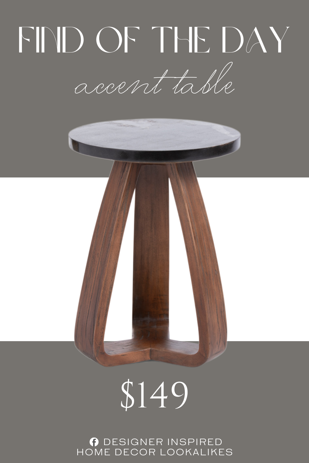 Find of the Day Petrified Wood Top Open Base Accent Table. novelty base, petrified wood table top. petrified wood.