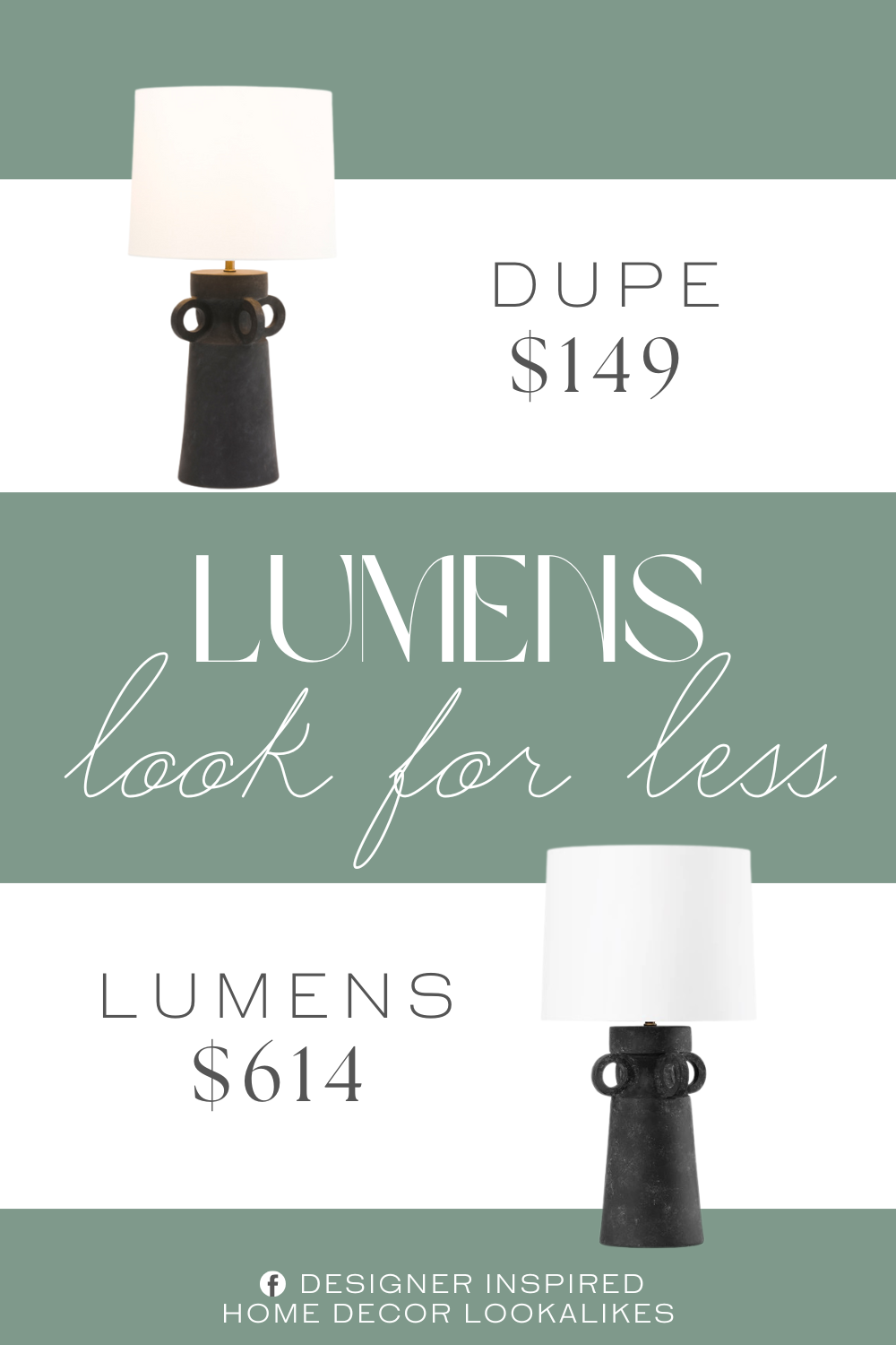 Lumens Santa Cruz Table Lamp Dupe. ul listed, removable hardback shade, gold tone hardware, matte finish. Made from ceramic.