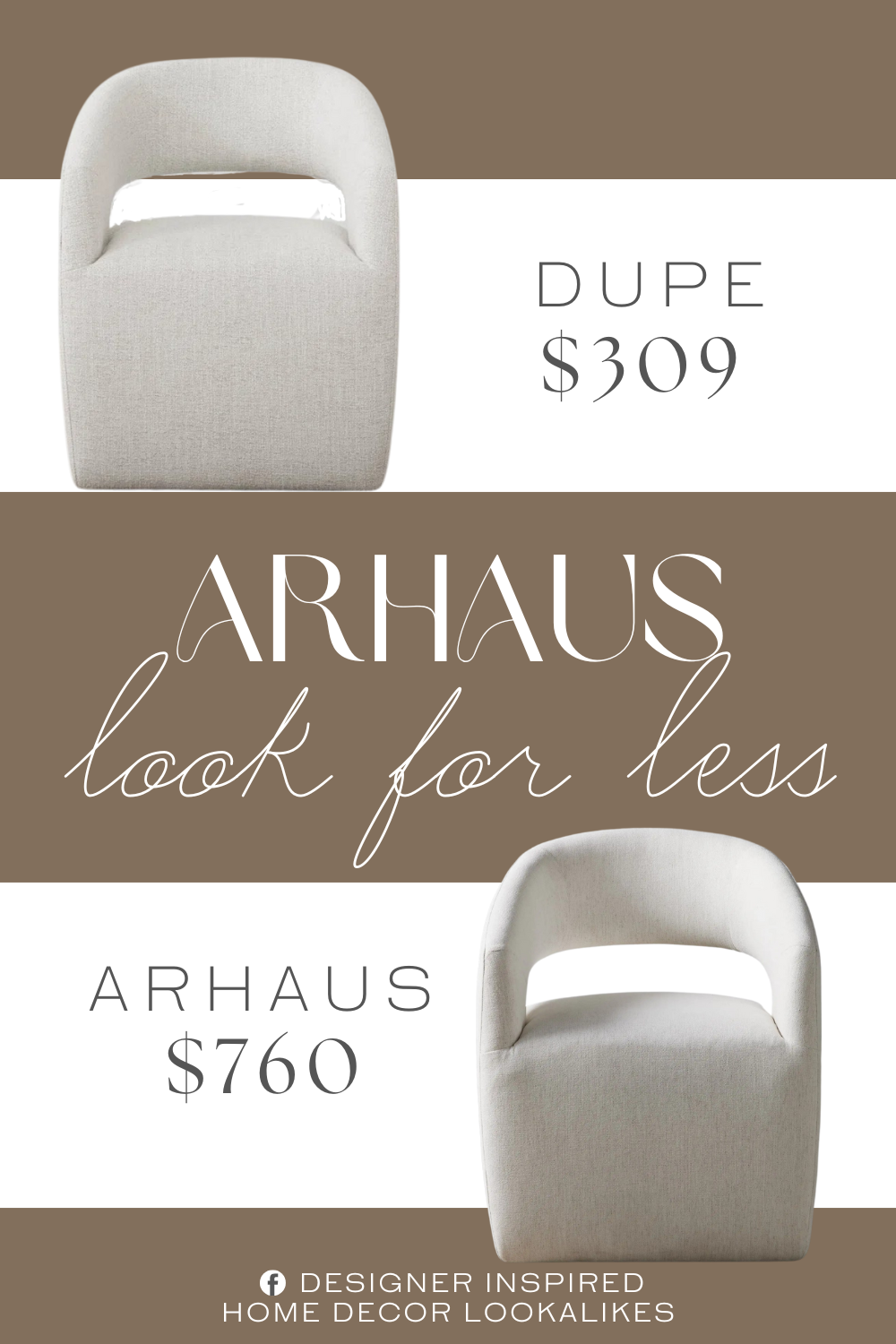 Arhaus Norah Dining Chair. This modern chair brings a sense of style and elegance with its simple design. The soft linen fabric and high-quality foam filling make this chair both comfortable and durable.