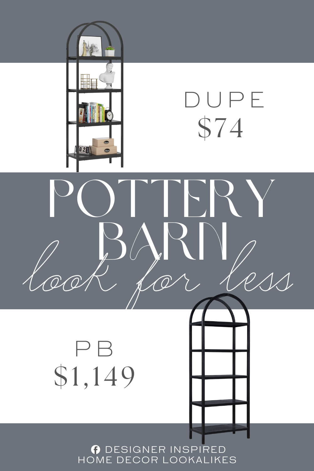 Pottery Barn Wren Etagere Bookcase Dupe. Made of high-quality E1 particleboard with smooth veneer, this shelving unit is waterproof and scratch-resistant, easy to clean. Powder-coated metal frame enhances stability and sturdiness. Ensure years of use. Made of high-quality E1 particleboard with smooth veneer, this shelving unit is waterproof and scratch-resistant, easy to clean. Powder-coated metal frame enhances stability and sturdiness. Ensure years of use.