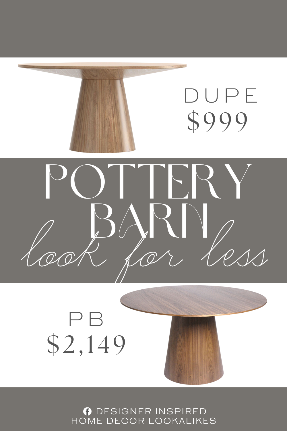 Pottery Barn Warner Round Pedestal Dining Table Dupe. Gorgeously handcrafted from Malaysian hardwood in two versatile finishes, it has a generous tabletop that seats up to six people.
