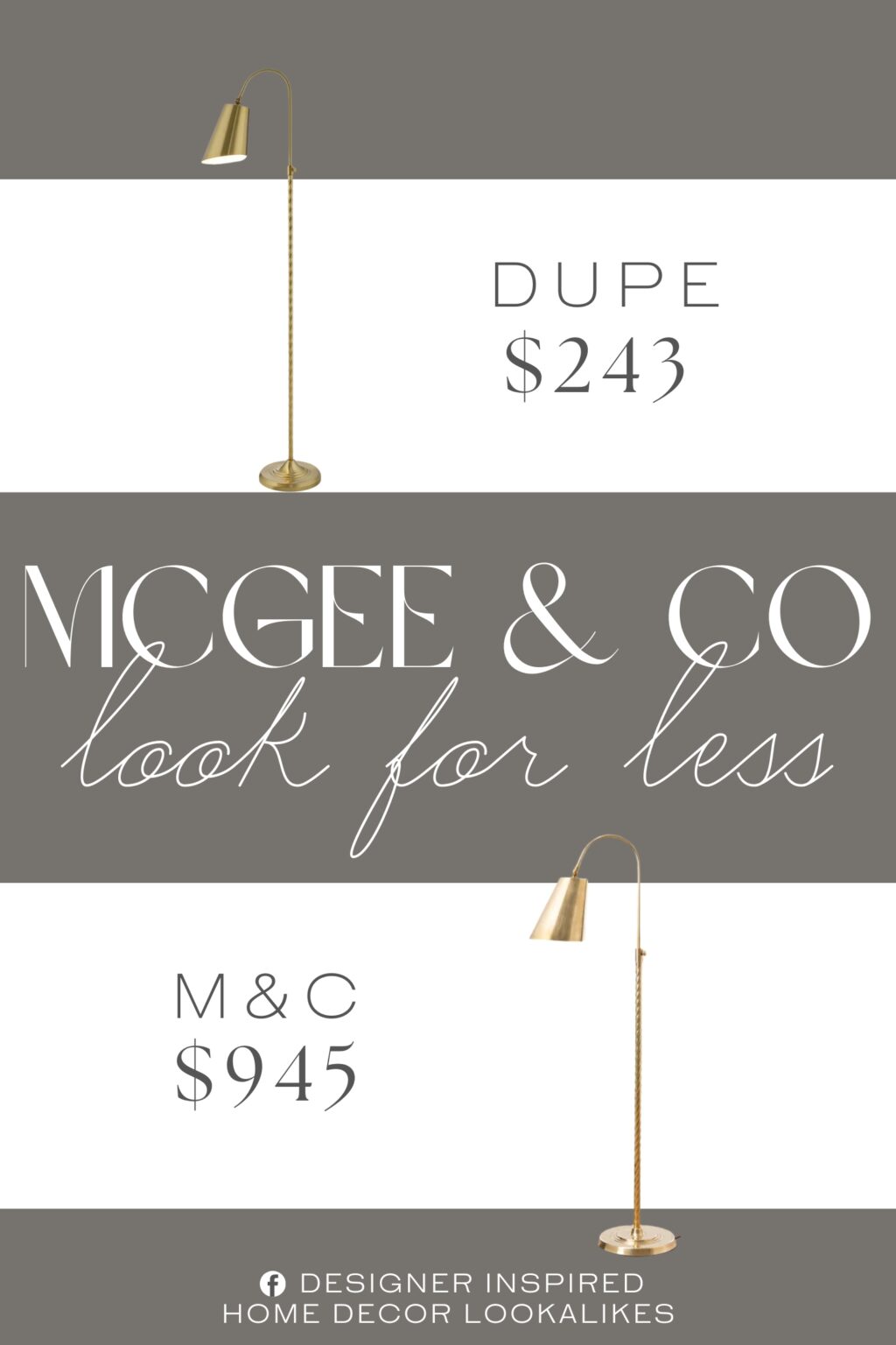 McGee & Co Saylor Floor Lamp Dupe. Crafted entirely from iron with a sleek metal shade, this lamp exudes a rugged charm perfect for adding a touch of edgy sophistication to any room.