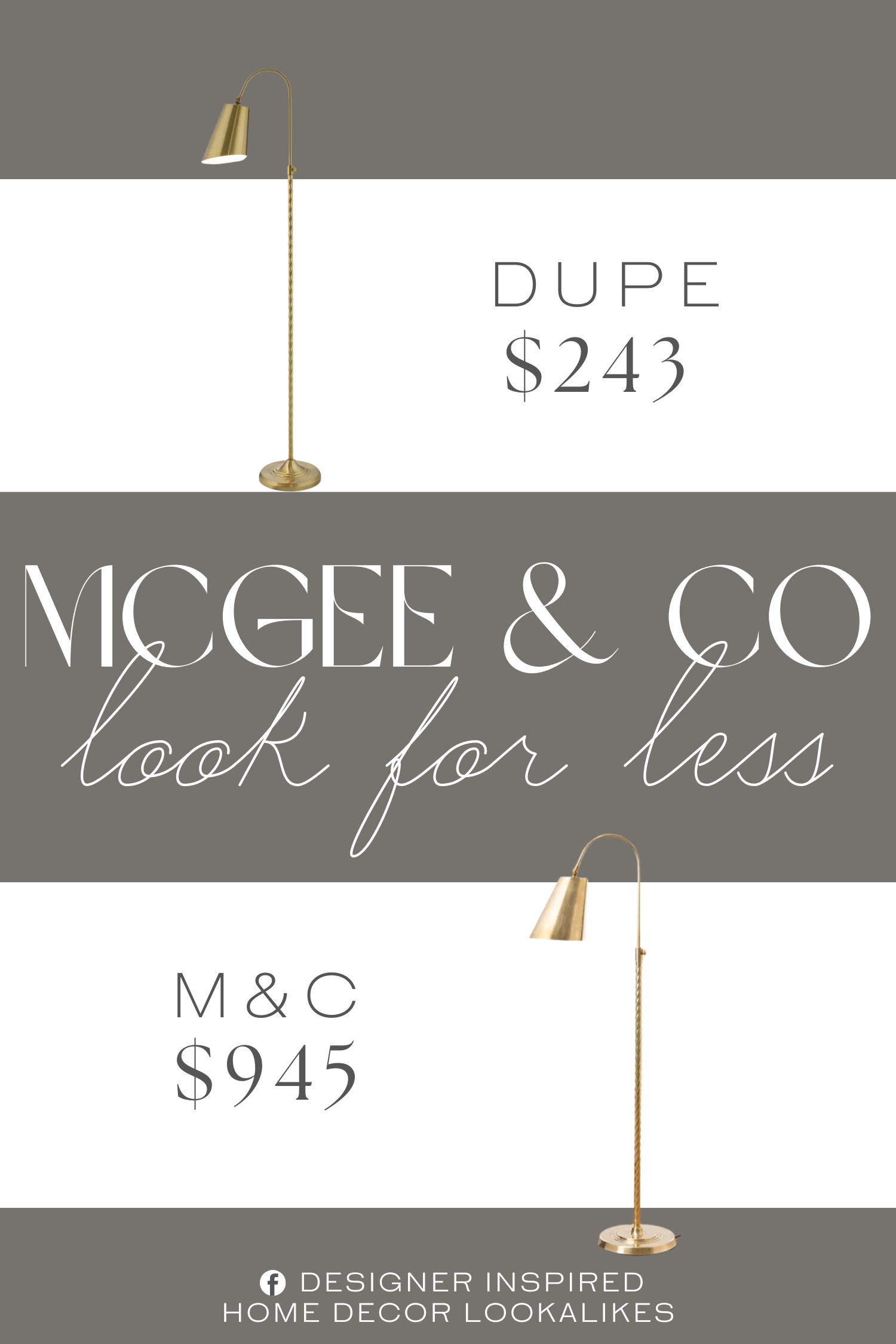 McGee & Co Saylor Floor Lamp Dupe. Crafted entirely from iron with a sleek metal shade, this lamp exudes a rugged charm perfect for adding a touch of edgy sophistication to any room.