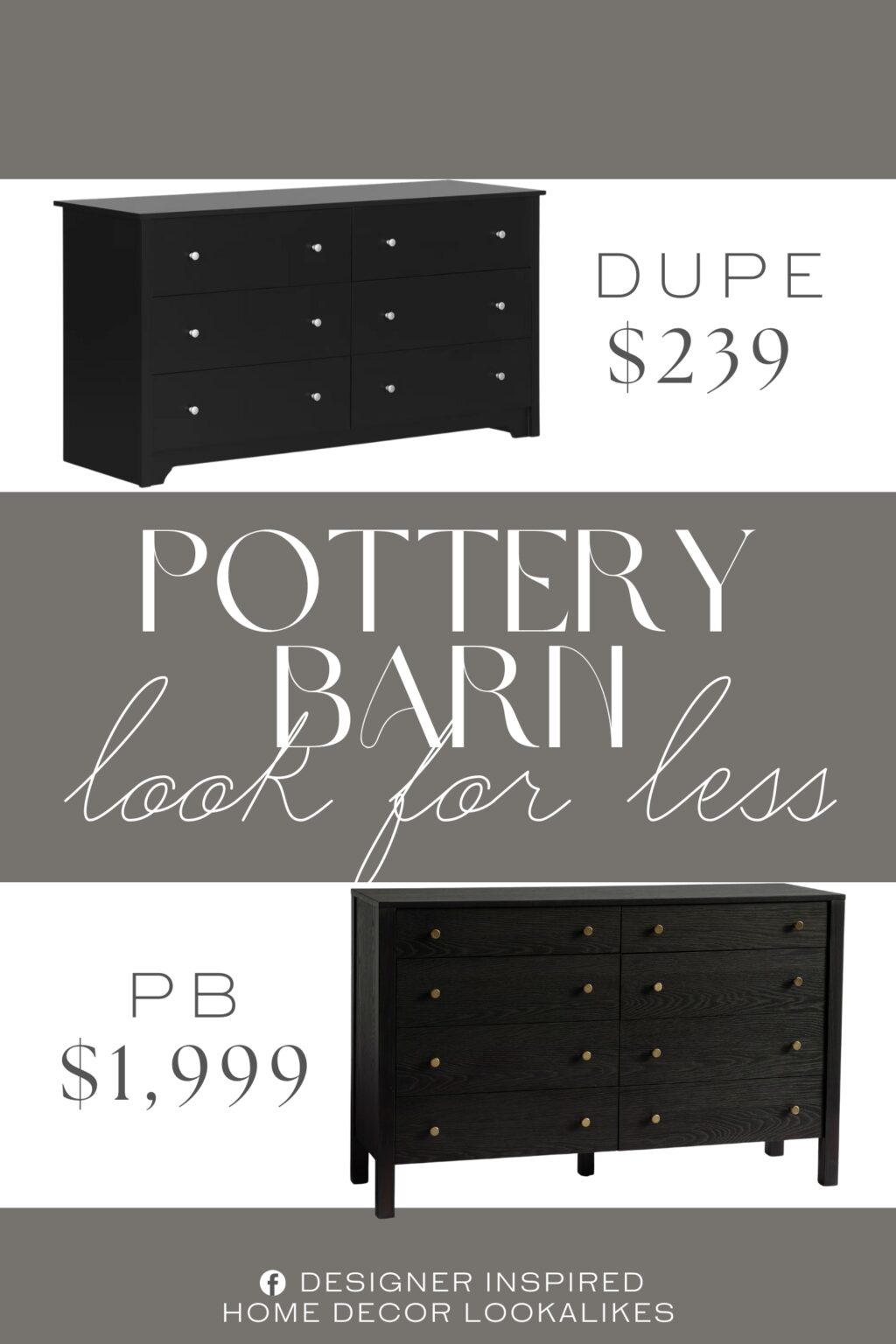 Pottery Barn Calistoga Drawer Dresser Dupe. Made from high-quality engineered wood, this wood dresser offers durability and a refined appearance with its neutral finish and clean lines.