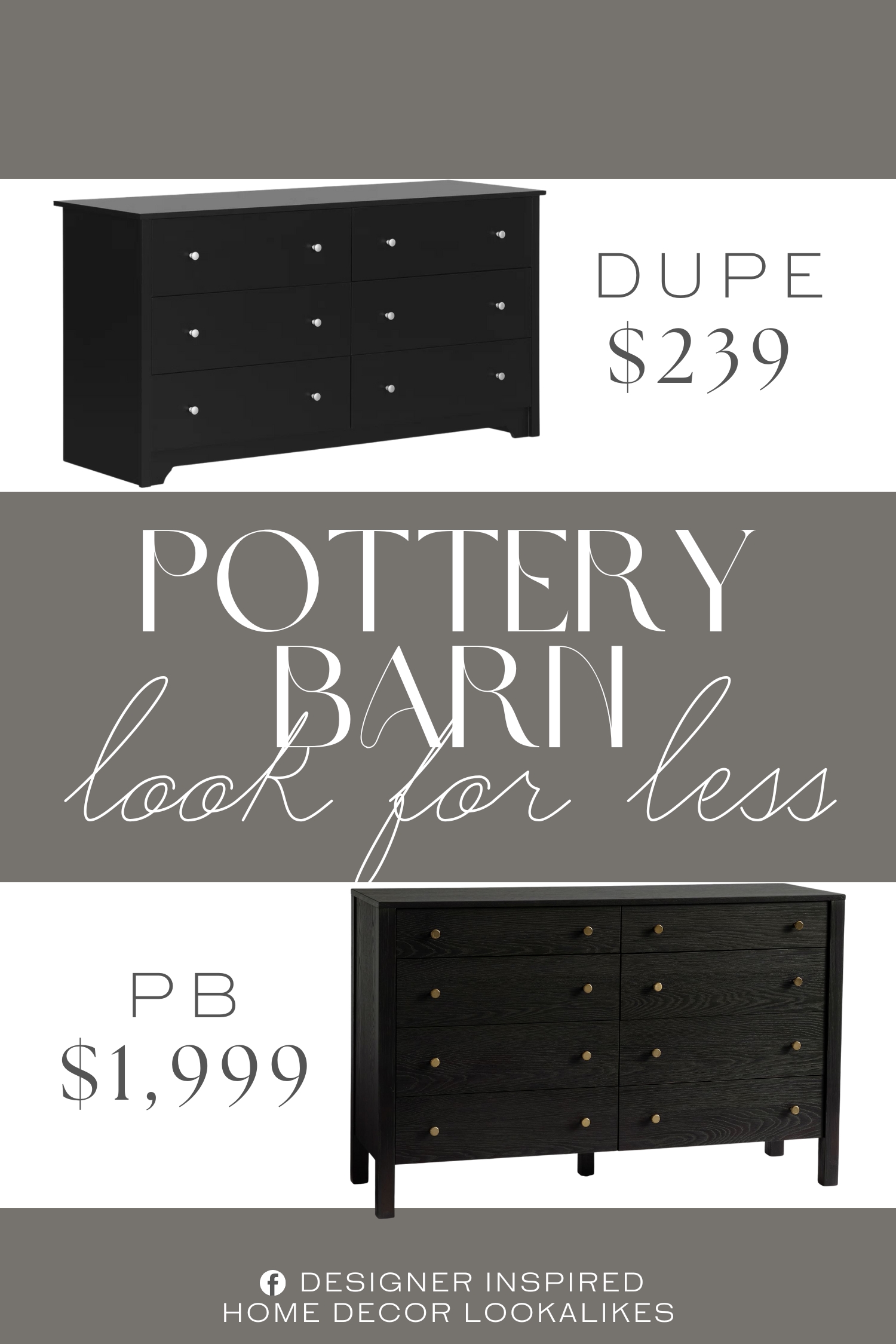 Pottery Barn Calistoga Drawer Dresser Dupe. Made from high-quality engineered wood, this wood dresser offers durability and a refined appearance with its neutral finish and clean lines.