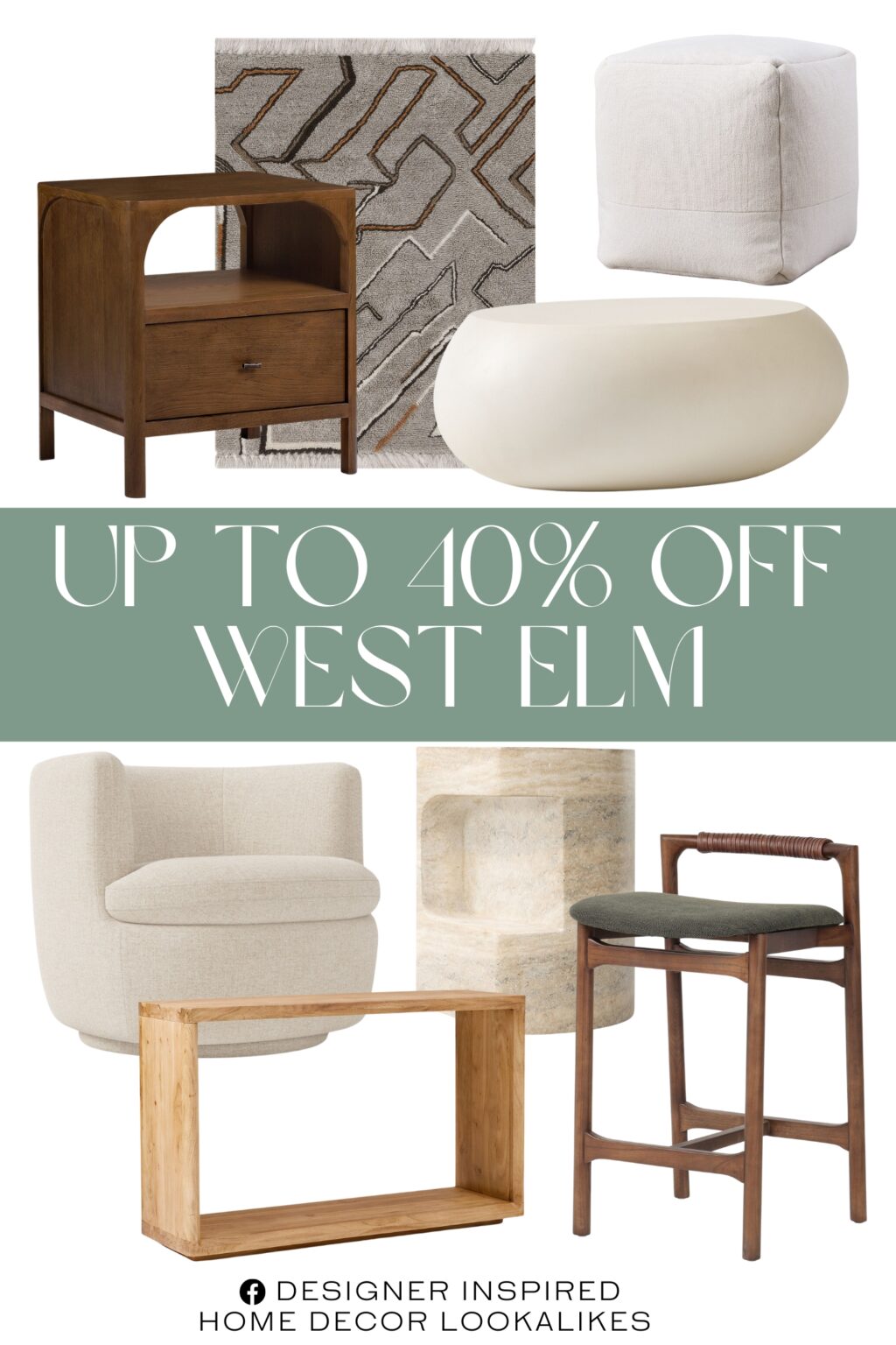 West Elm Open Box Sale. Open Box: Joplin Arched Nightstand. Pebble Indoor/Outdoor Oval Coffee Table. Kristoff Leather Swivel Ottoman. Neci Side Table. Rowland Swivel Chair. Calla Solid Wood Console. Wanderer Shag Wool Rug. Caton Counter Stool.