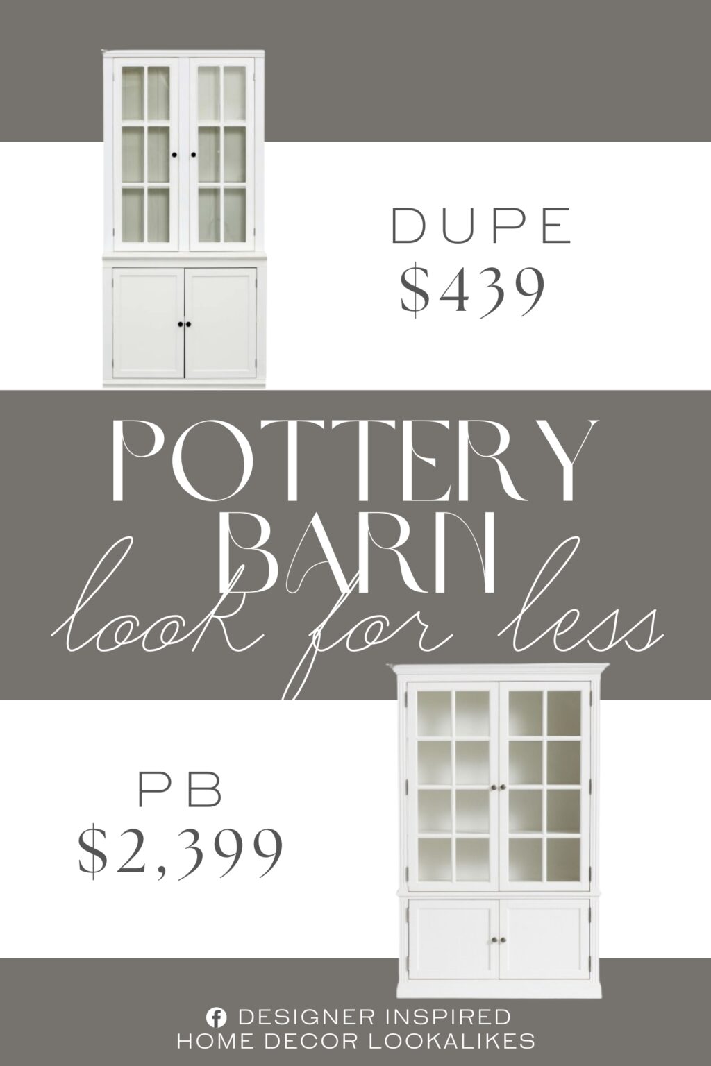Pottery Barn Livingston Glass Cabinet Dupe. hese Display Cabinets blend retro charm and contemporary minimalism. Use standalone as a hallway centerpiece or pair multiple units for a cohesive gallery wall system.
