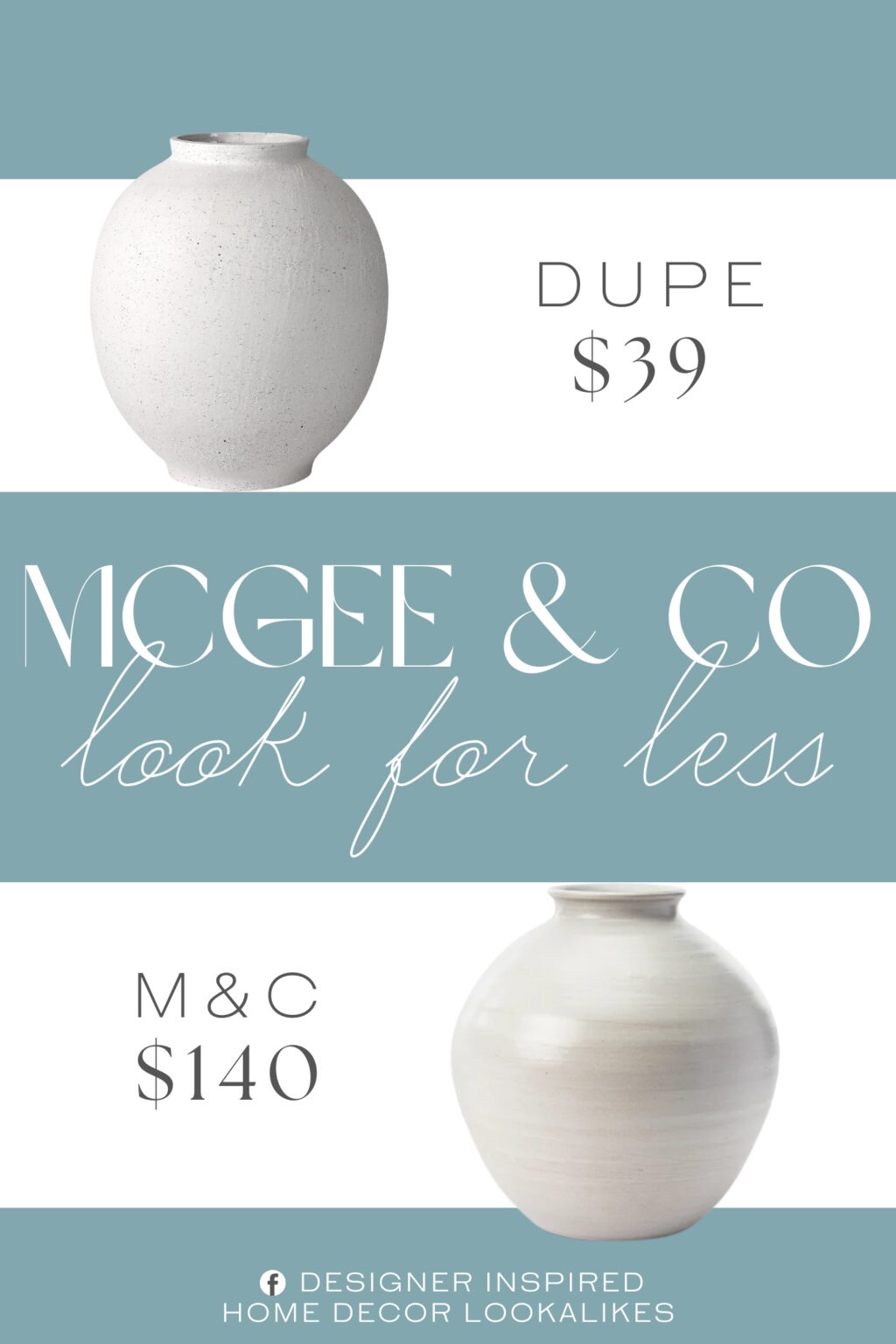 McGee & Co Enola Vase Dupe. White round vase is made of high-quality ceramics and can be placed there for individual decoration or paired with fresh flowers for decoration adding a charming touch to your home life.