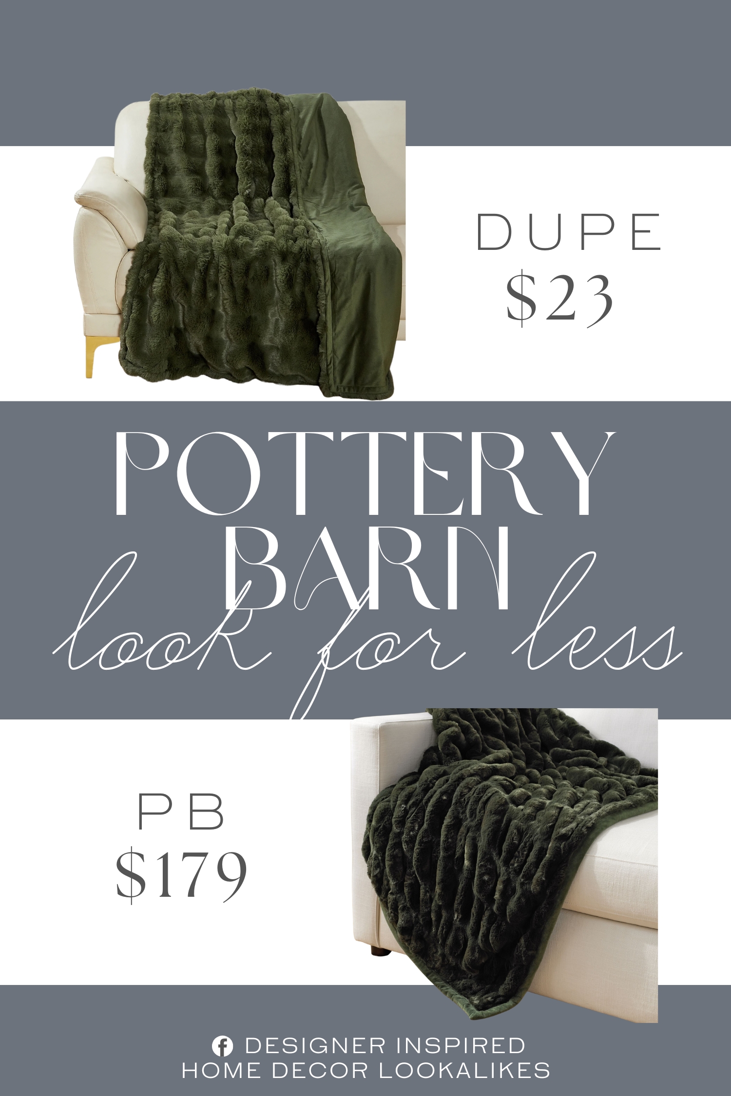 Pottery Barn Faux Fur Ruched Throw Dupe. Ultra-plush faux fur that adds warmth and charm to any space