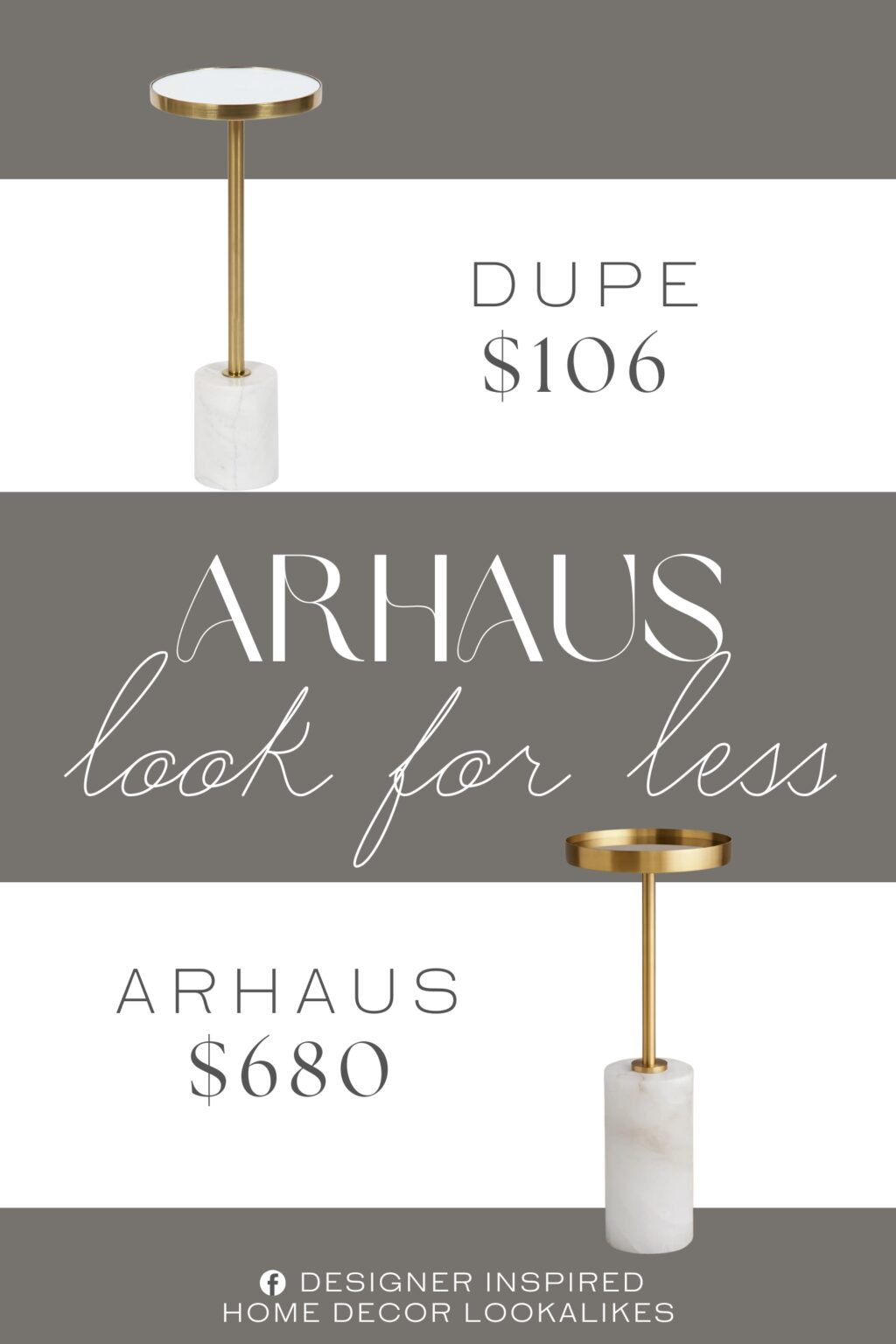 Arhaus Rhodes Martini Table Dupe. It is is crafted from natural marble, meaning that each piece is truly one-of-a-kind with variations within the authentic stone. it is thoughtfully constructed of high-quality materials.