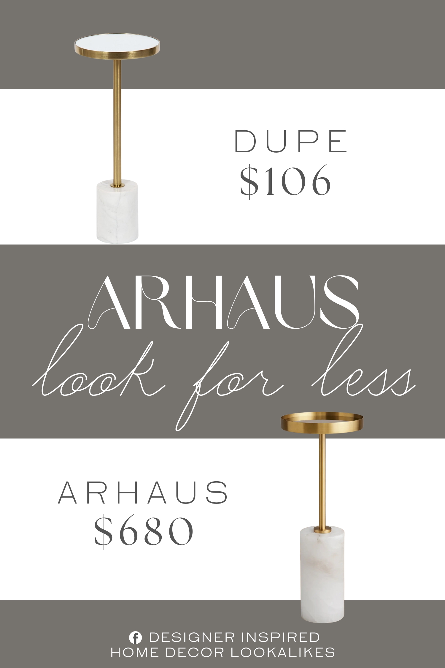 Arhaus Rhodes Martini Table Dupe. It is is crafted from natural marble, meaning that each piece is truly one-of-a-kind with variations within the authentic stone. it is thoughtfully constructed of high-quality materials.