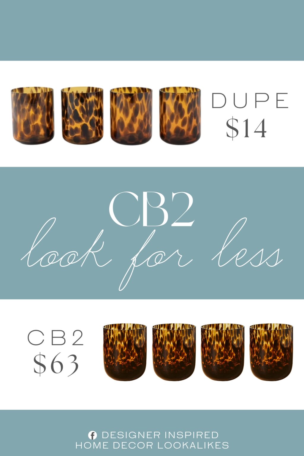 CB2 Franklin Double Old-Fashioned Glass Dupe. Made from high-quality glass for lasting durability and long-term use.