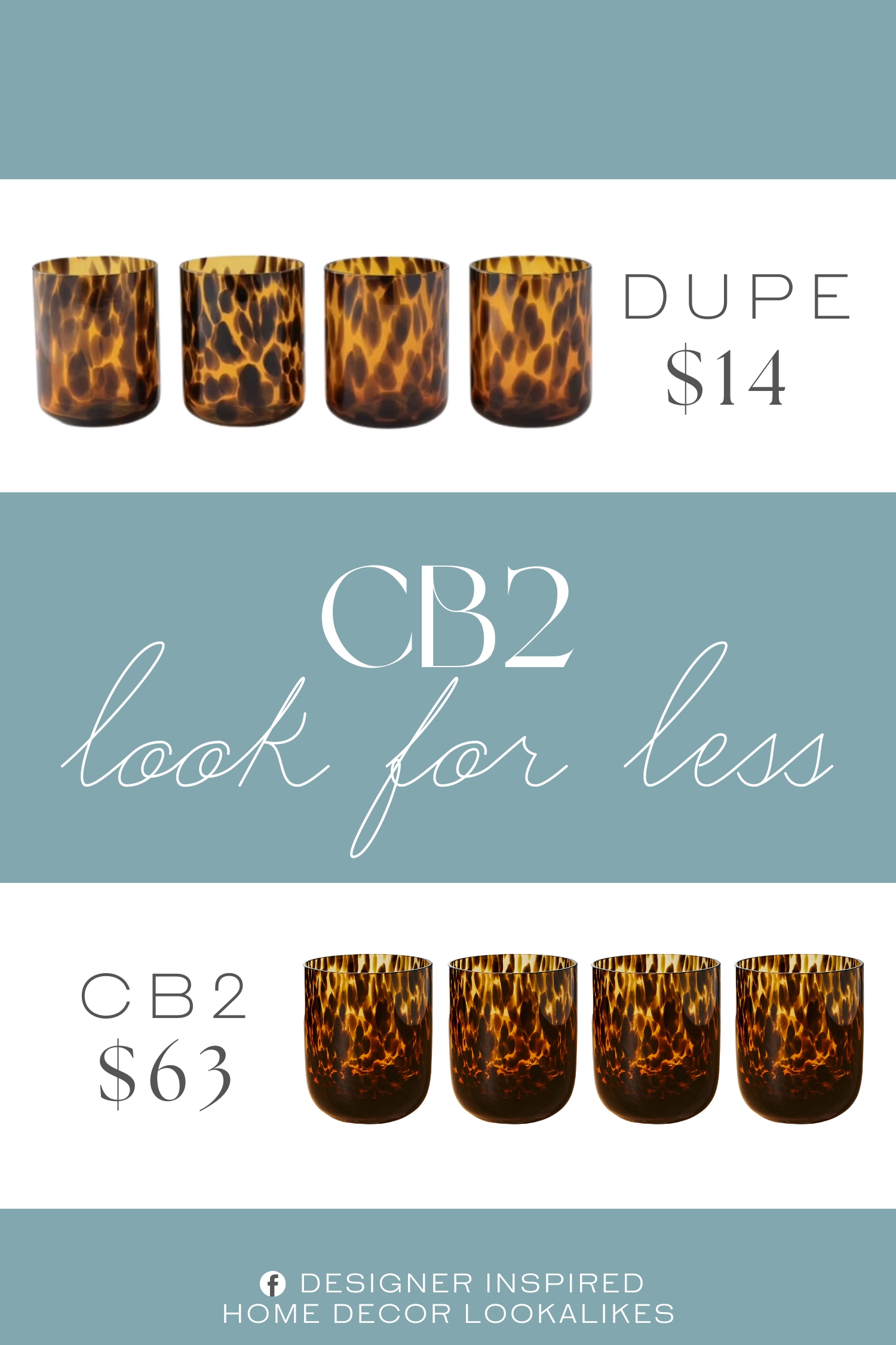 CB2 Franklin Double Old-Fashioned Glass Dupe. Made from high-quality glass for lasting durability and long-term use.