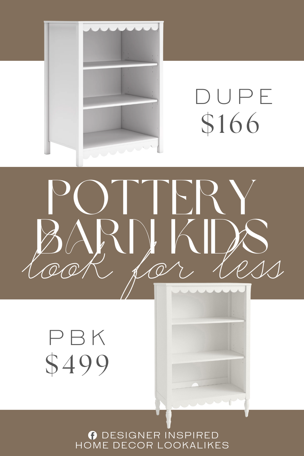 Pottery Barn Kids Penny Bookcase Dupe. Made with engineered wood (MDF/particleboard/plywood) and decorative laminate for the right balance of affordability and durability