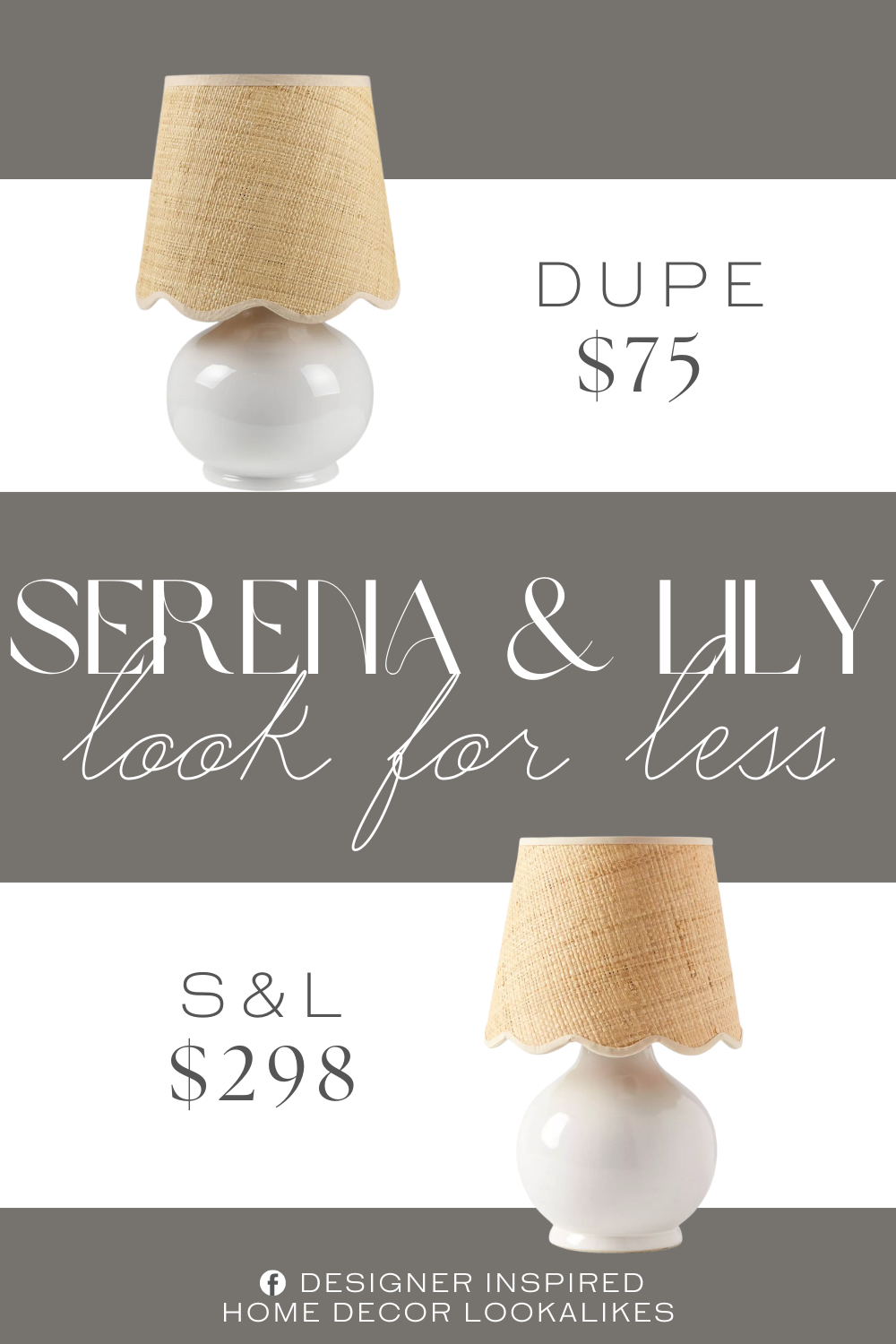 Serena & Lily Como Petite Table Lamp Dupe. The ceramic base features a classic bell shape, adding a timeless feel to your decor. Topped with a rattan and cotton empire shade, it directs light in multiple directions, making it ideal for reading or creating ambiance.