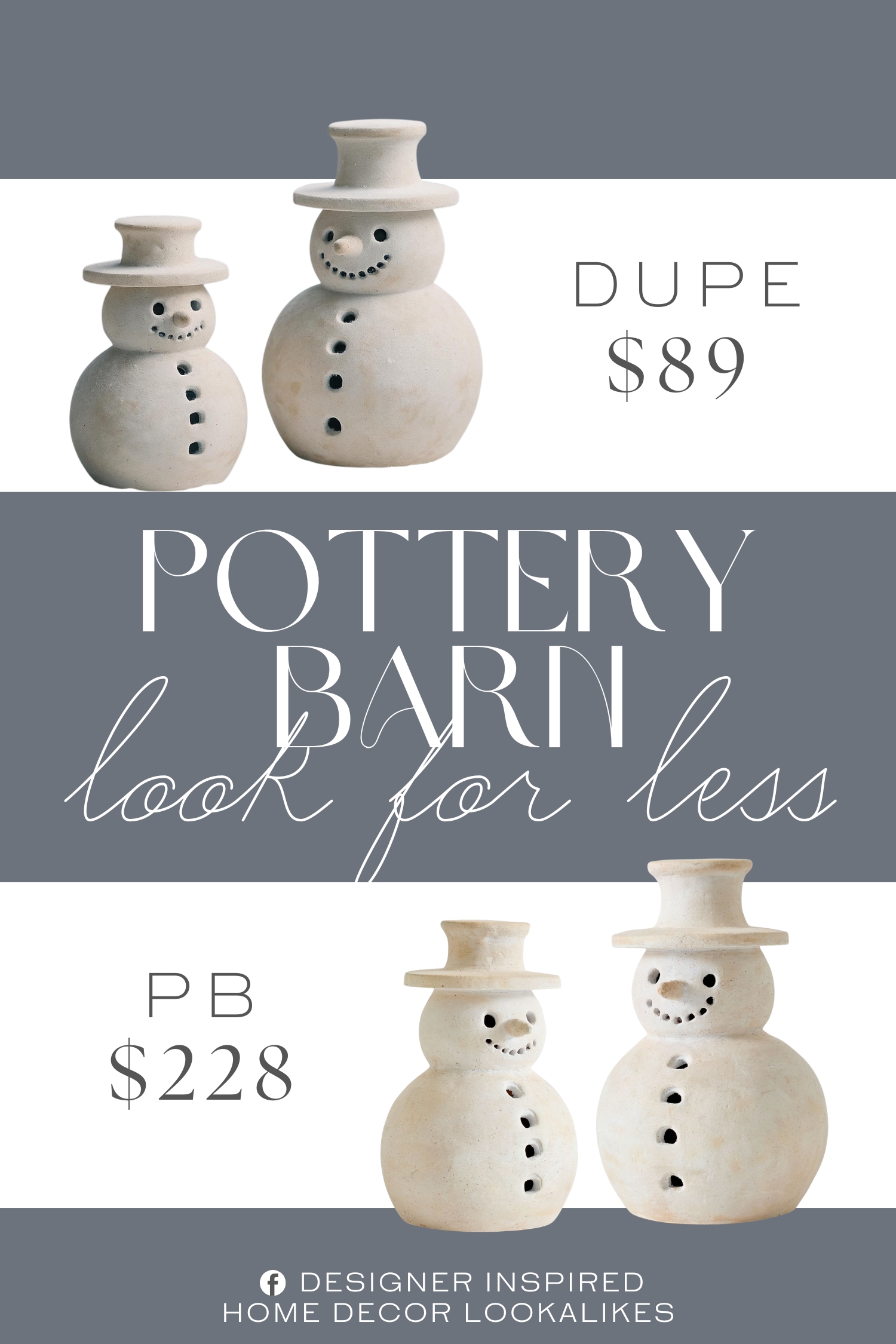 Pottery Barn Terracotta Snowman Dupe. Constructed from quality clay, these white snowman decorations are designed to withstand the test of time; The craftsmanship ensures that these Christmas snowman figurines remain a staple in your holiday decoration, offering enduring beauty as both indoor and outdoor Christmas table decorations