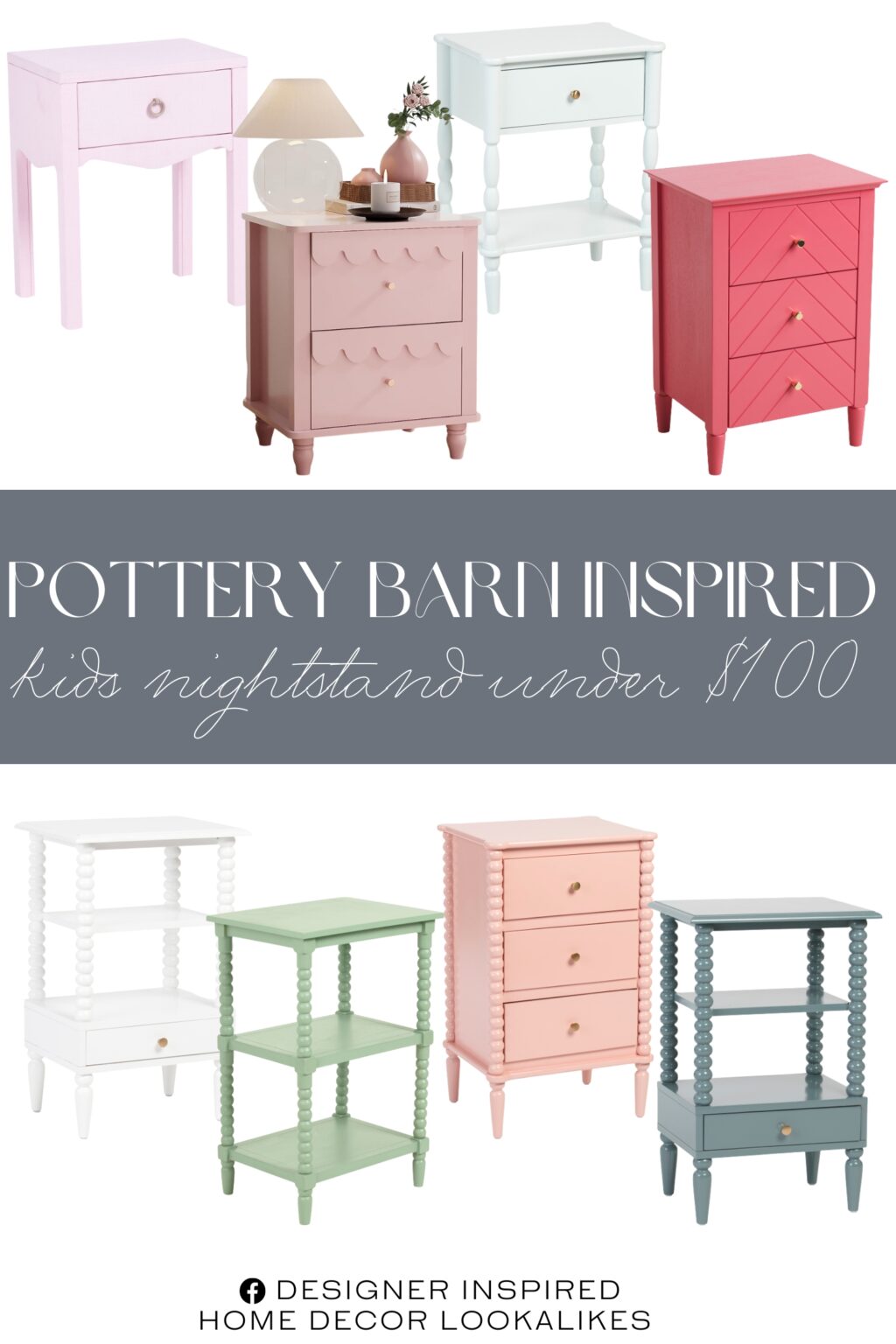 Pottery Barn Inspired Kids Nightstands Under $100. Spindle Side Table With Drawer. 3 Drawer Nightstand. Spindle Side Table With Drawer. Linen Wrap Swoop Lillian Side Table. Fluted 2 Drawer Nightstand. 3 Drawer Spindle Leg Nightstand. 3 Tier Knobby Accent Table. Spindle Leg Nightstand. 3 Drawer Spindle Side Table.