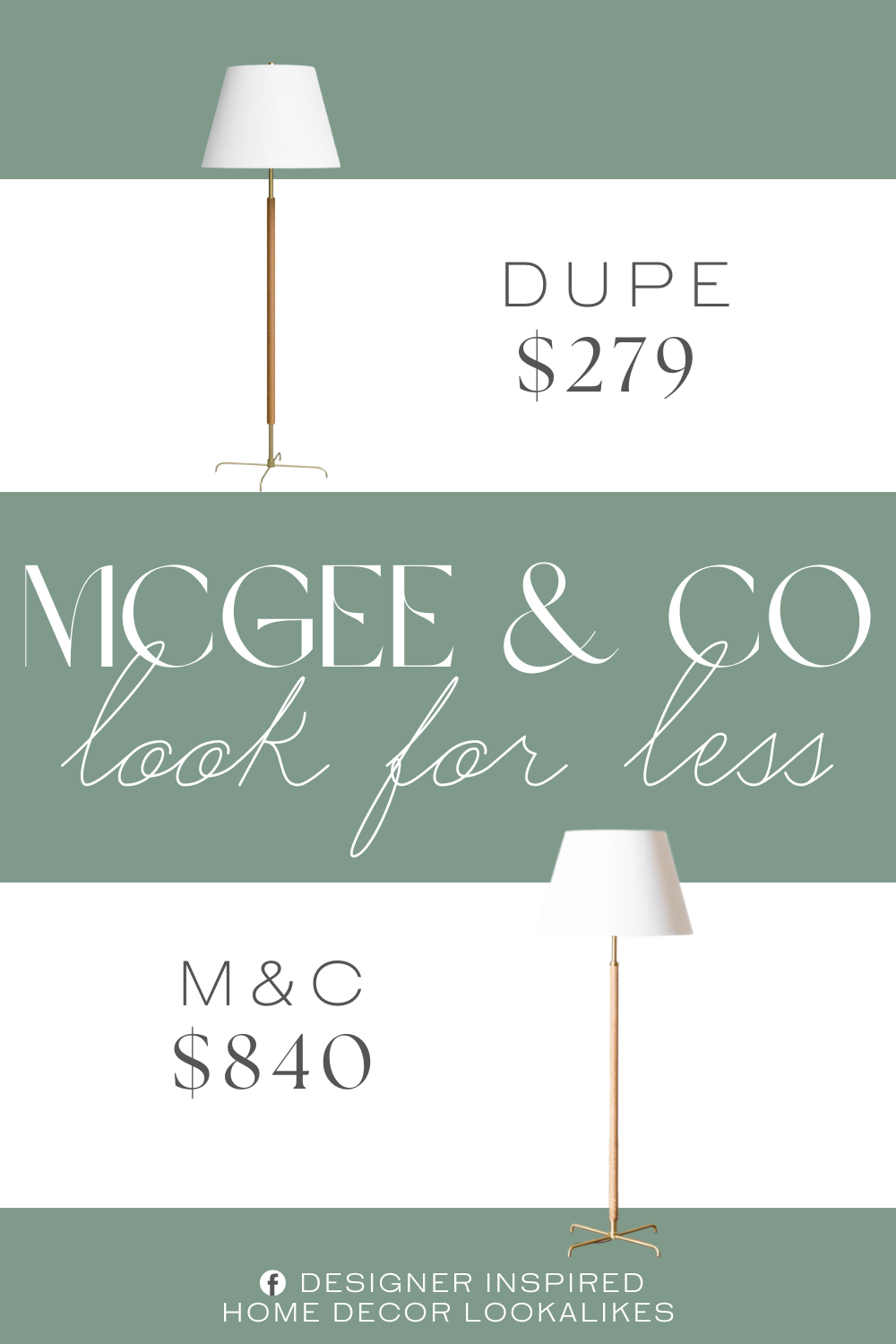 McGee & Co Florence Floor Lamp Dupe. crafted from iron for a sturdy stand that's built to last, while the linen outside shade diffuses light gently, creating a warm and inviting atmosphere in your room.
