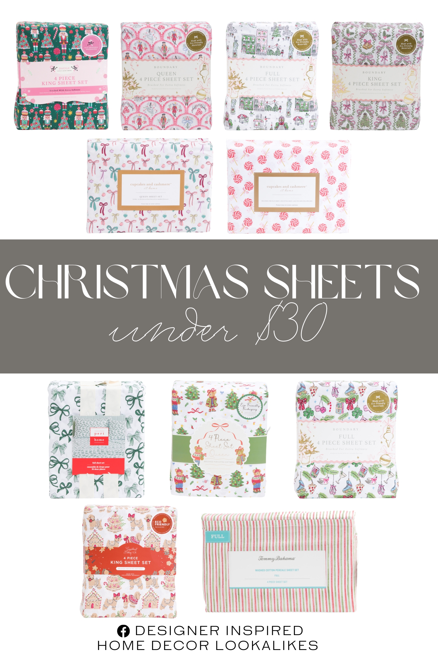 Christmas Sheet under $30. Cotton Percale Striped Sheet Set. Funky Ornaments Sheet Set. Sweet Bow Candy Sheet Set. Gingerbread Dogs Sheet Set. Classic Christmas Teddy Sheet Set. Bows Sheet Set. Christmas Coquette Frames Sheet Set. Candy Nutcracker Sheet Set. 12 Days Of Chirstmas Sheet Set. Nyc Christmas Sheet Set.
