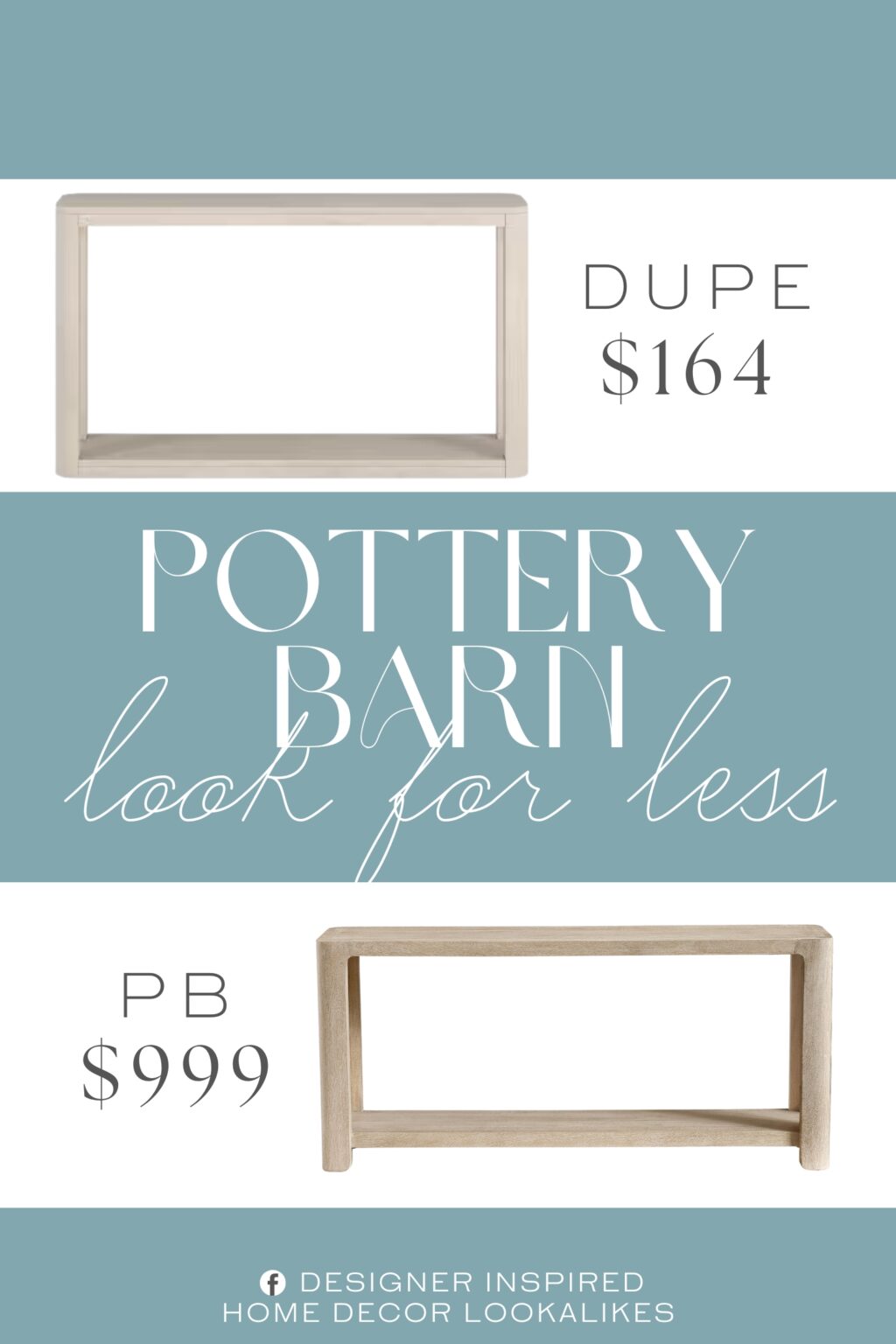 Pottery Barn Aptos Console Table Dupe. Table is made of high-quality and durable MDF materials. Finished in wood-look alder white.