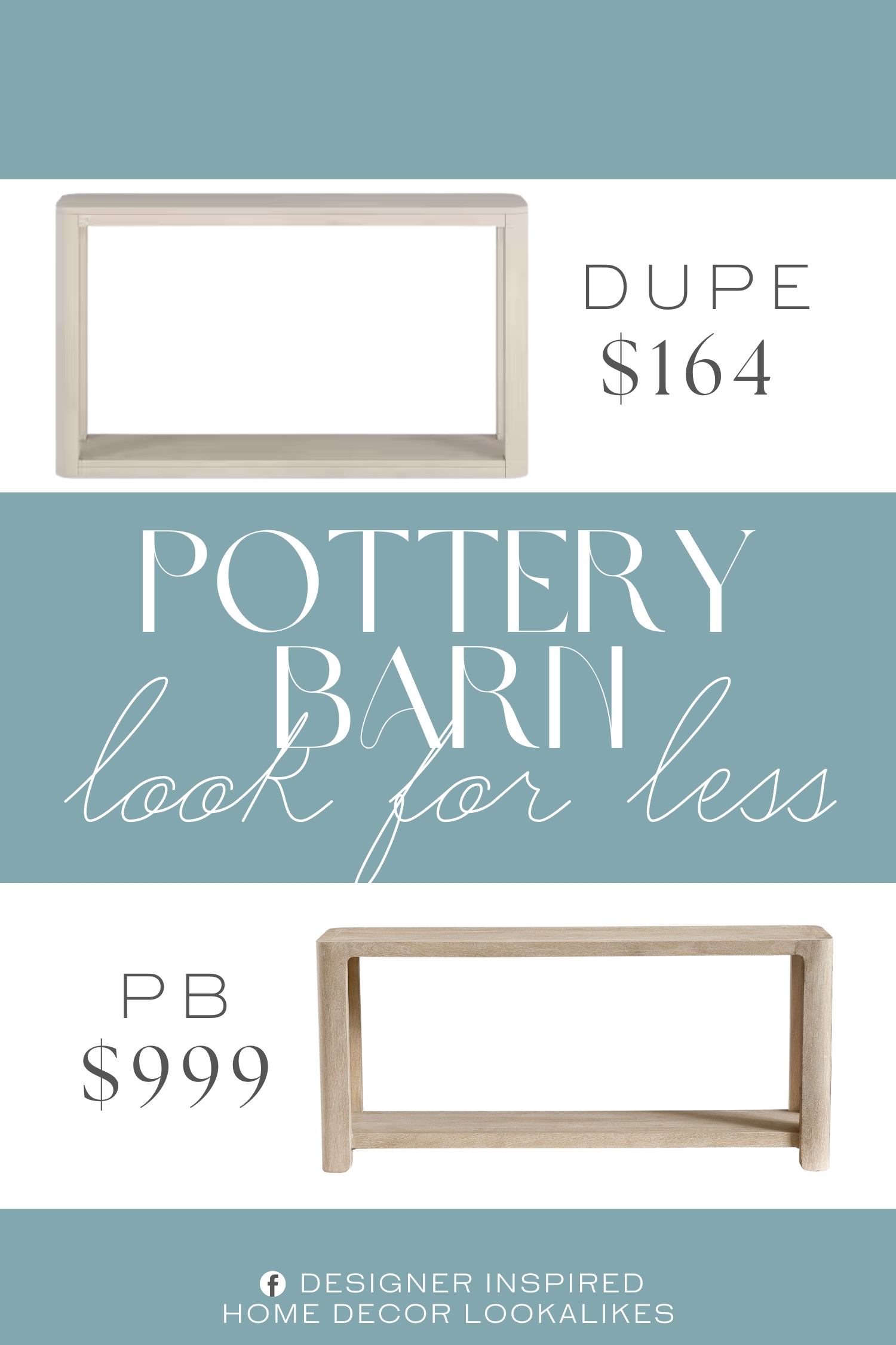 Pottery Barn Aptos Console Table Dupe. Table is made of high-quality and durable MDF materials. Finished in wood-look alder white.